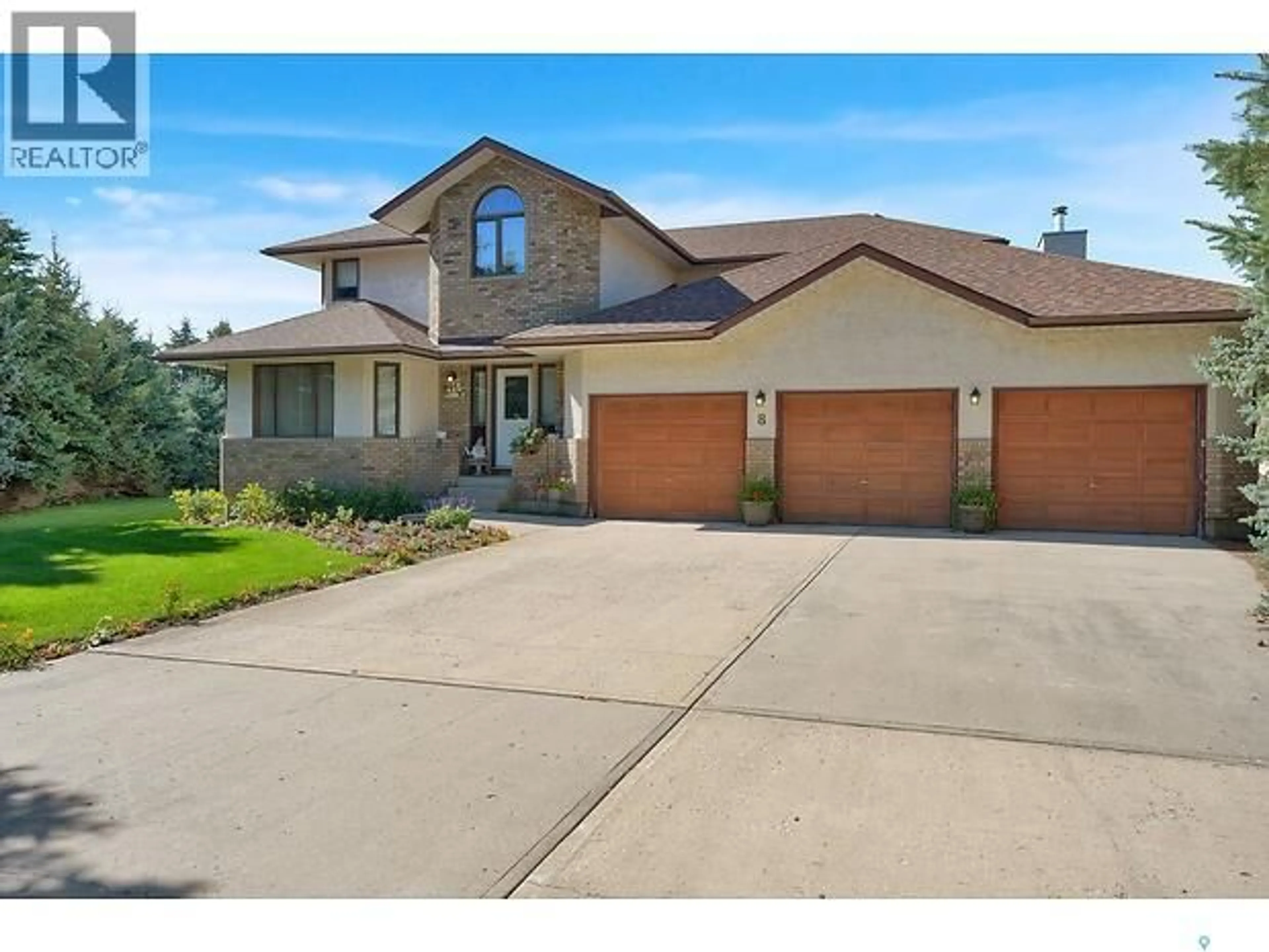 Home with brick exterior material, street for 8 EMERALD PLACE, Edenwold Rm No.158 Saskatchewan S4T3B3