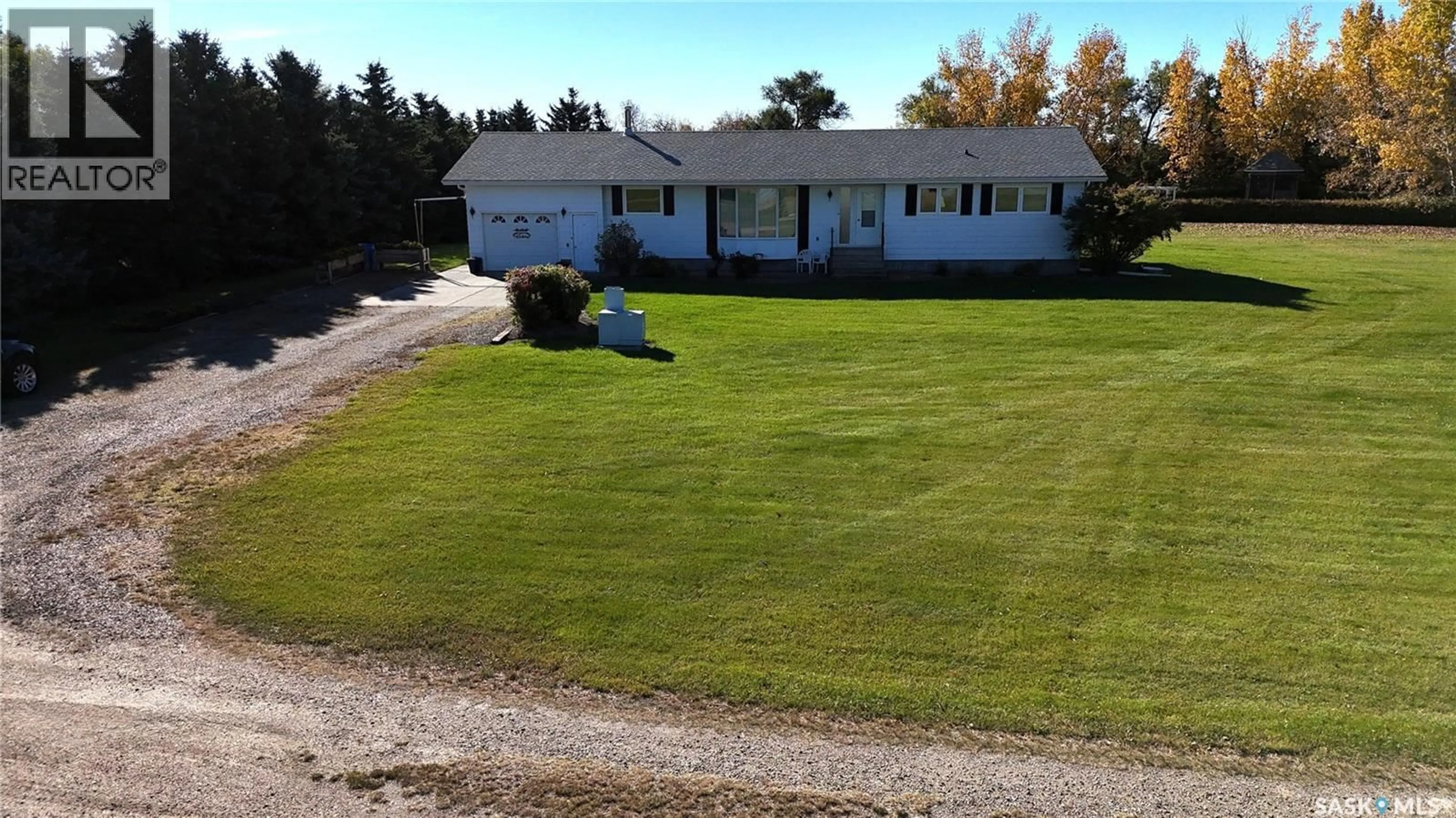 A pic from outside/outdoor area/front of a property/back of a property/a pic from drone, street for WALLACE ACREAGE, Buffalo Rm No. 409 Saskatchewan S0K4W0