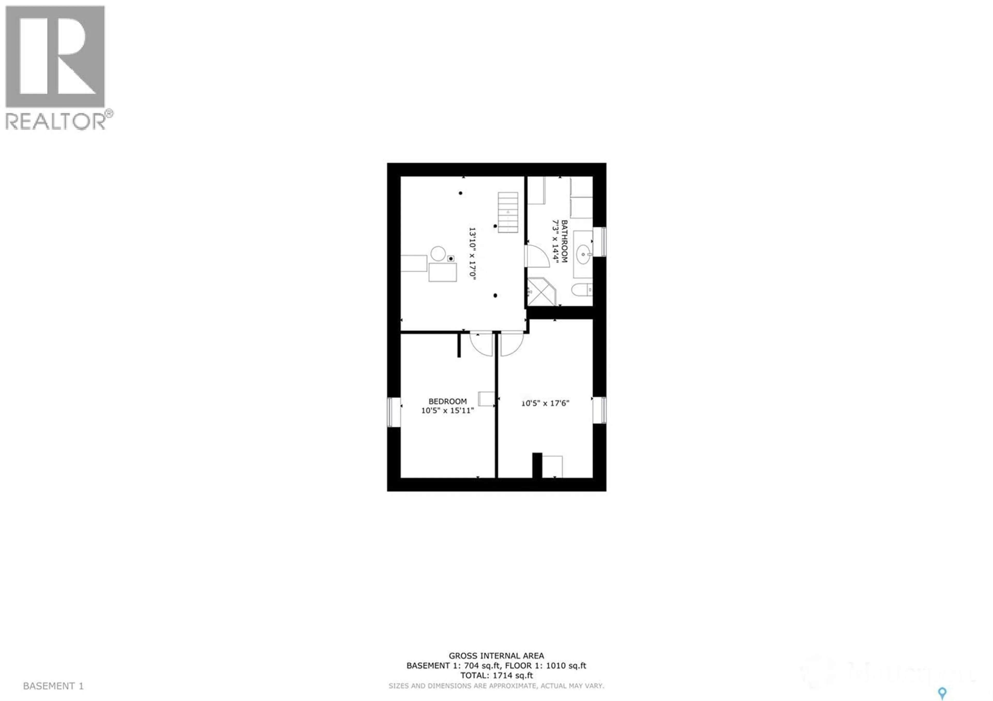 Floor plan for 1042 ALGOMA AVENUE, Moose Jaw Saskatchewan S6H3Z5
