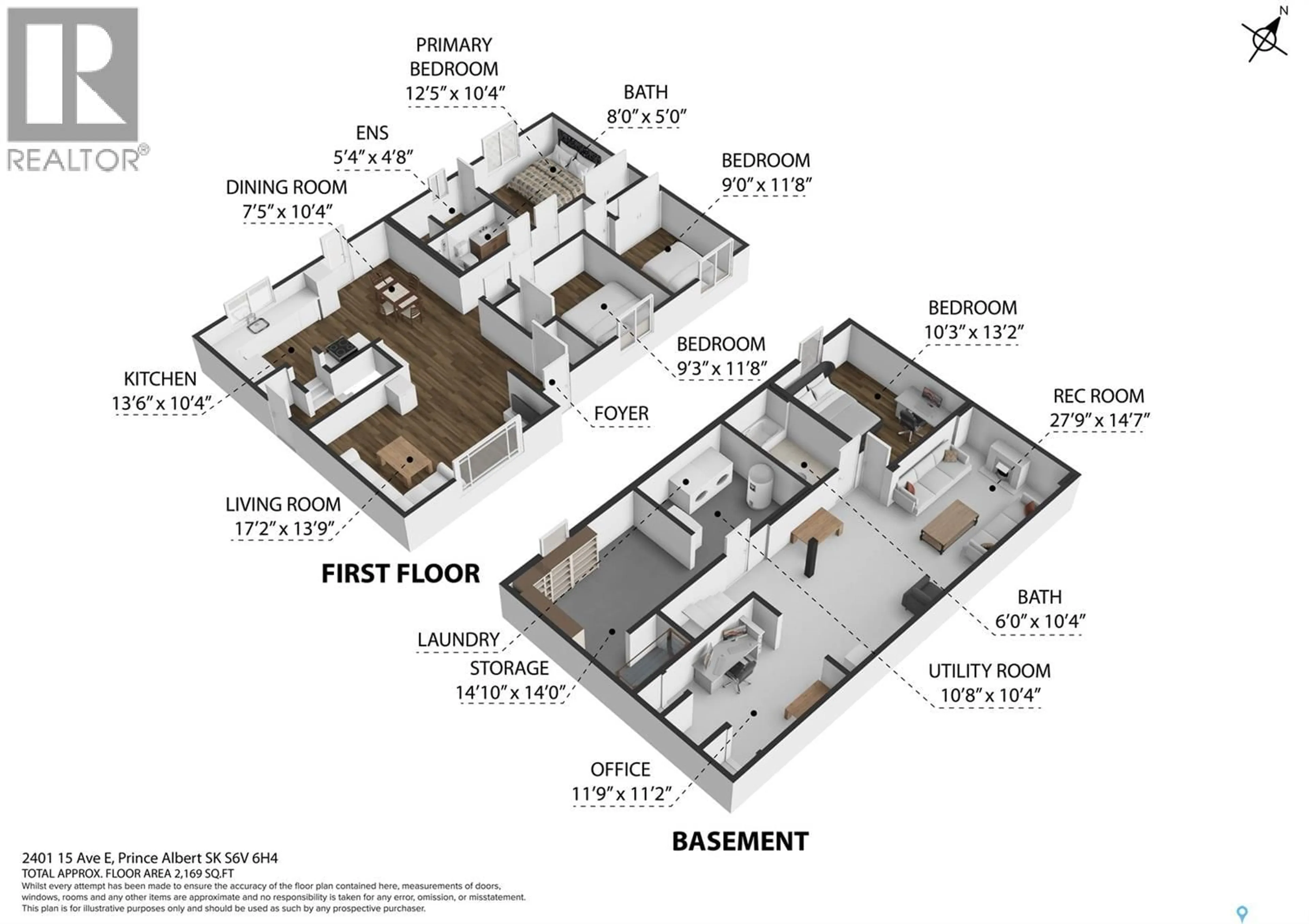 Floor plan for 2401 15TH 15TH AVENUE E, Prince Albert Saskatchewan S6V6H4