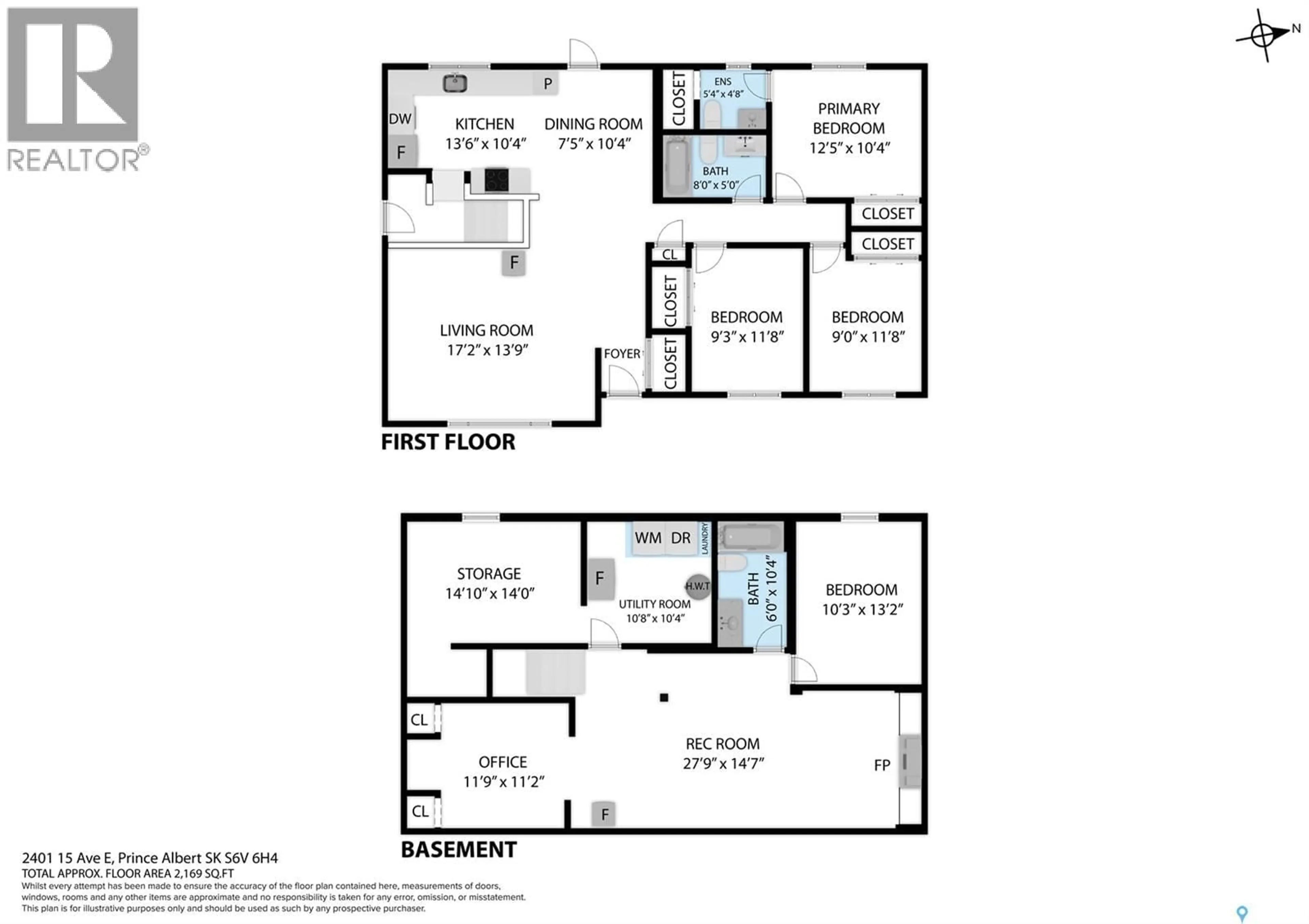 Floor plan for 2401 15TH 15TH AVENUE E, Prince Albert Saskatchewan S6V6H4