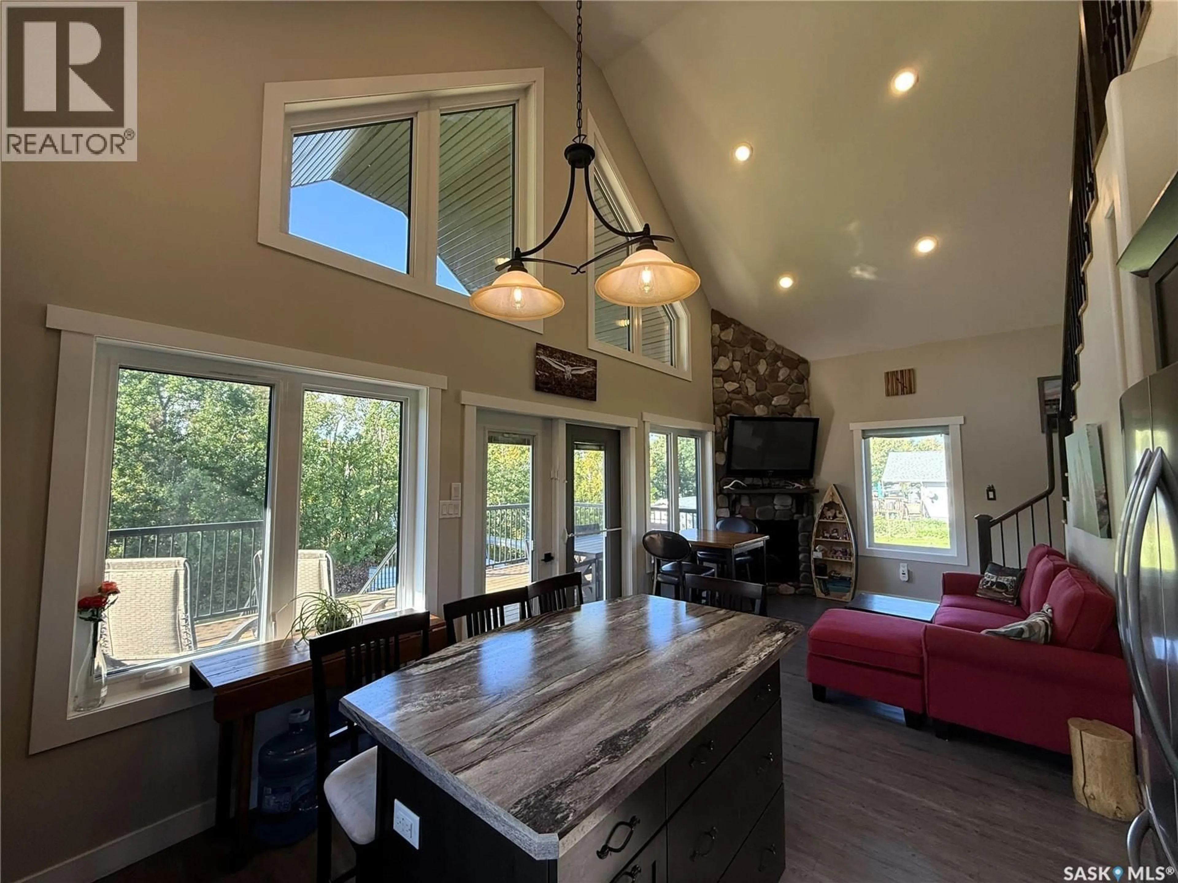Open concept kitchen, wood/laminate floor for 3 ANDERSON DRIVE, Sturgeon Lake Saskatchewan S0J2E1