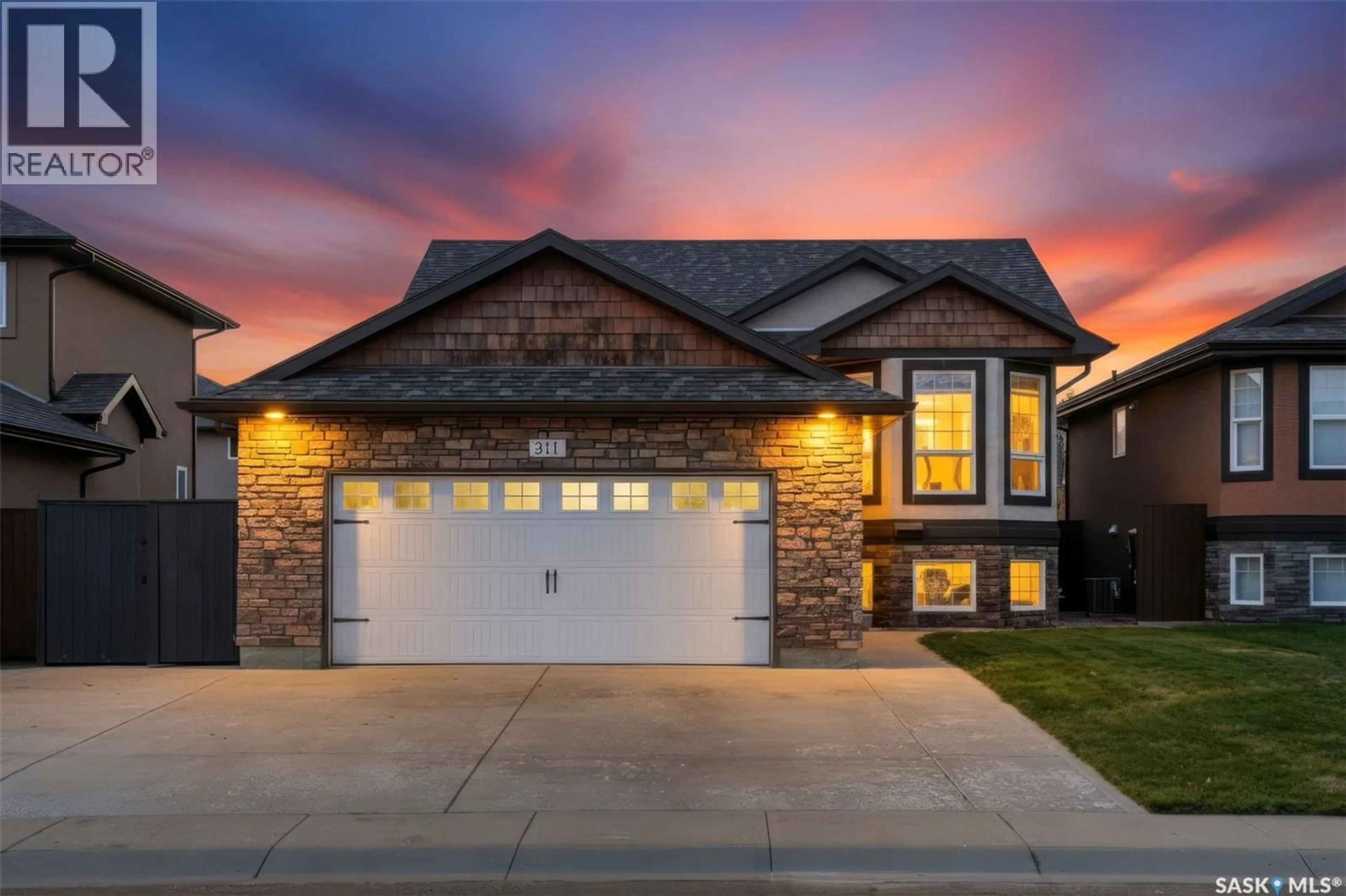 Home with brick exterior material, street for 311 BLACKSTOCK COVE, Saskatoon Saskatchewan S7T0H3