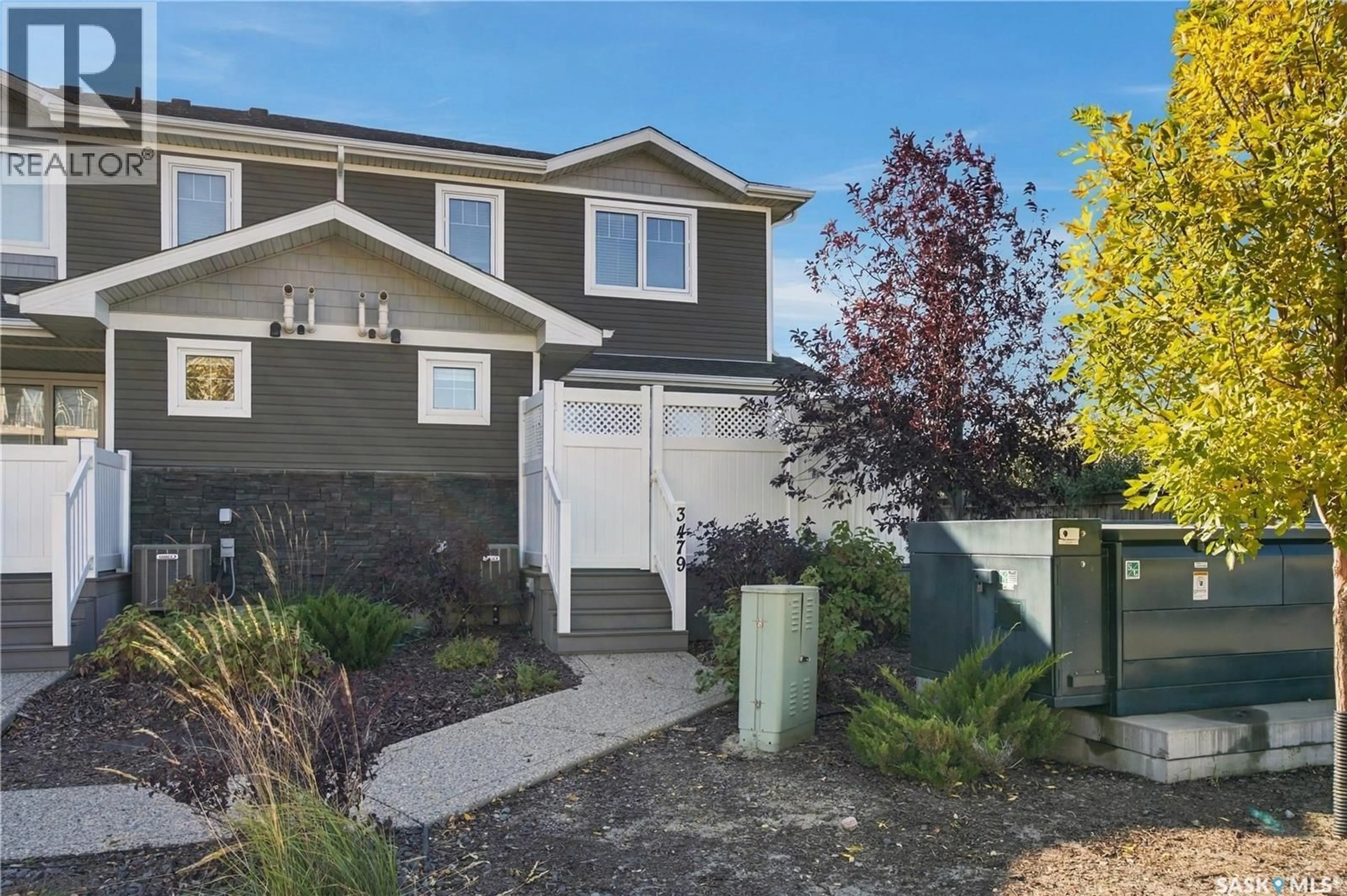Home with vinyl exterior material, street for 3479 ELGAARD DRIVE, Regina Saskatchewan S4X0N4
