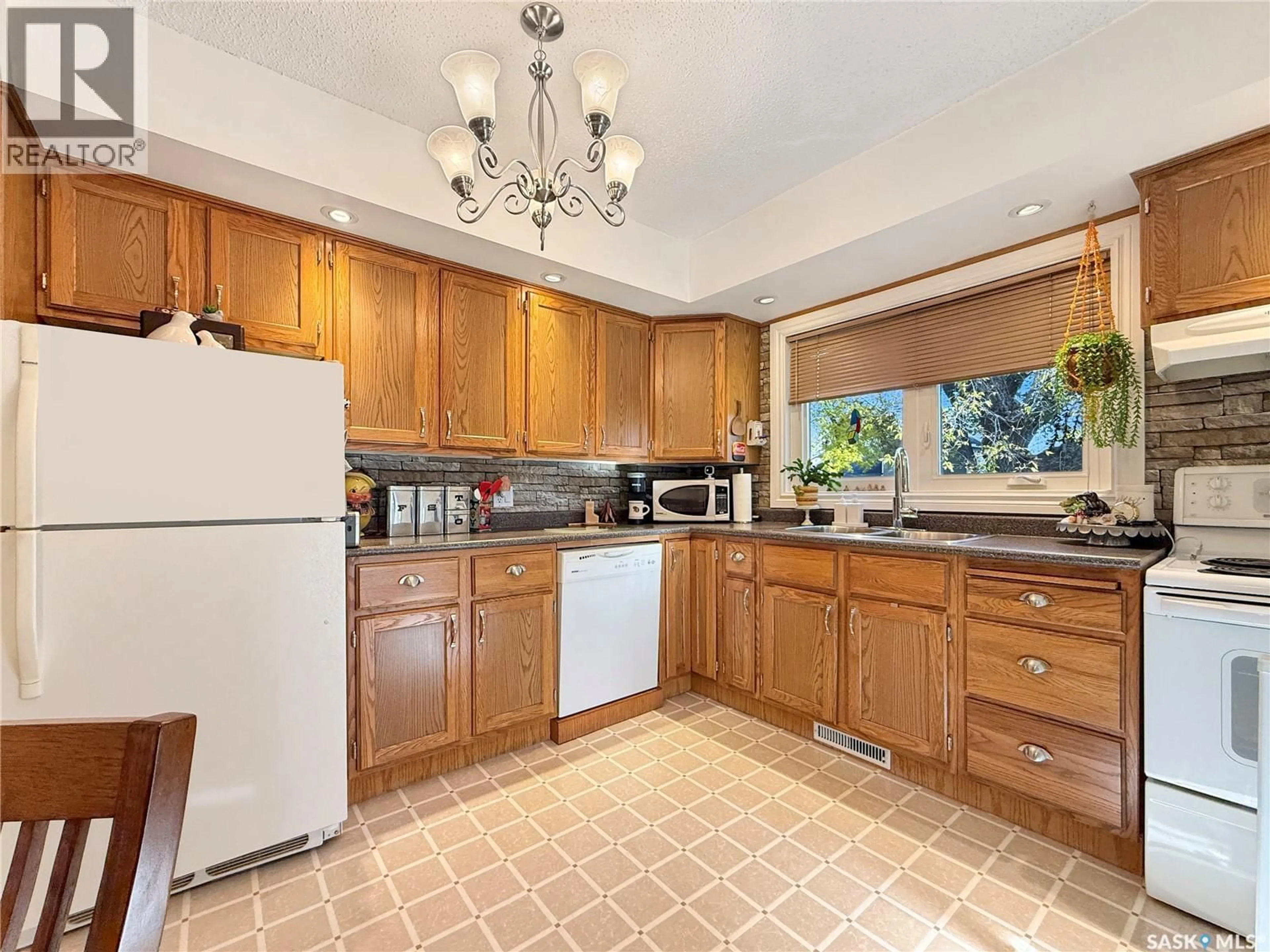 Standard kitchen, ceramic/tile floor for 1841 102ND STREET, North Battleford Saskatchewan S9A1H4
