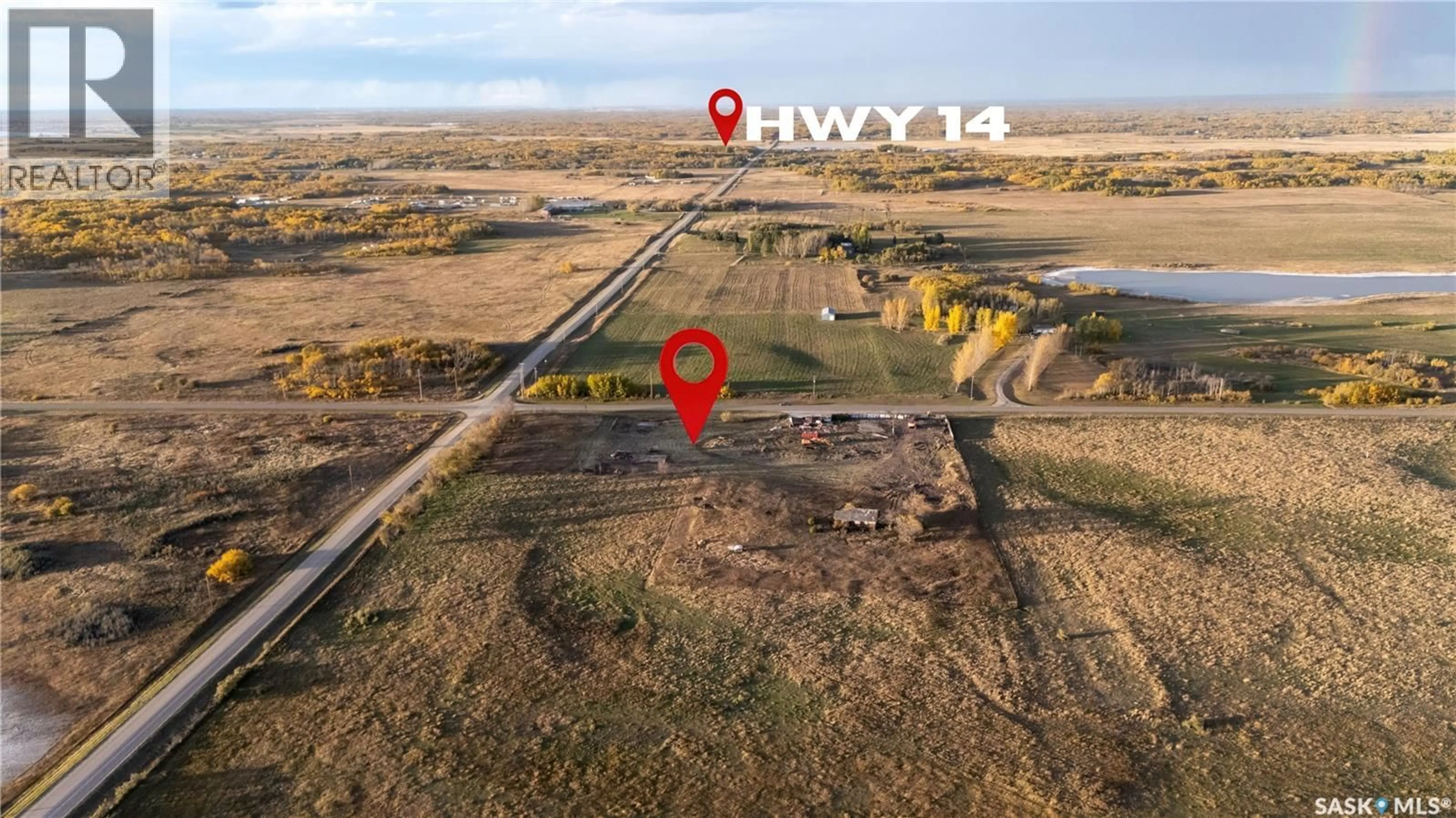 A pic from outside/outdoor area/front of a property/back of a property/a pic from drone, building for GRANDORA ACREAGE, Vanscoy Rm No. 345 Saskatchewan S0K1V0