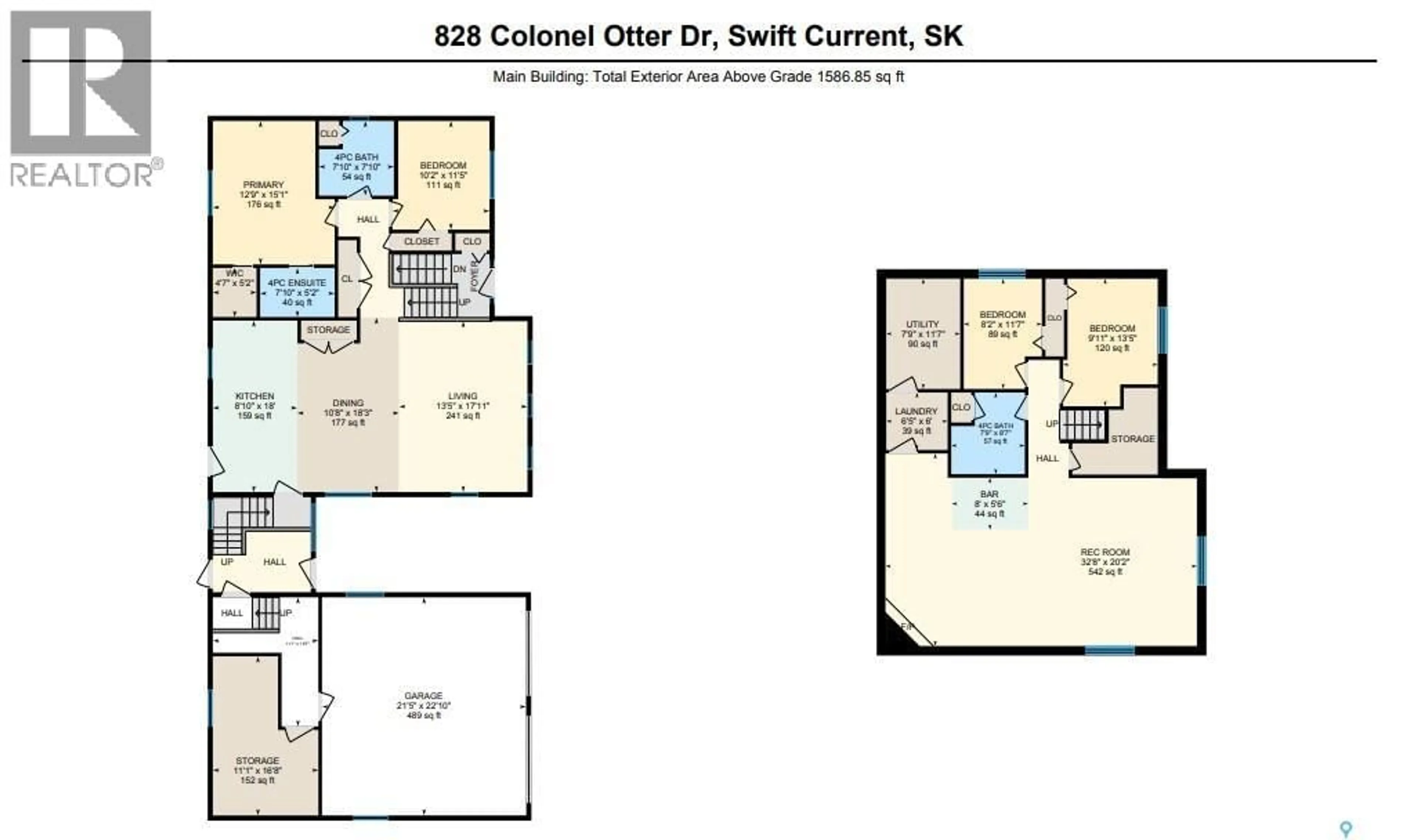 Floor plan for 828 COLONEL OTTER DRIVE, Swift Current Saskatchewan S9H4W9