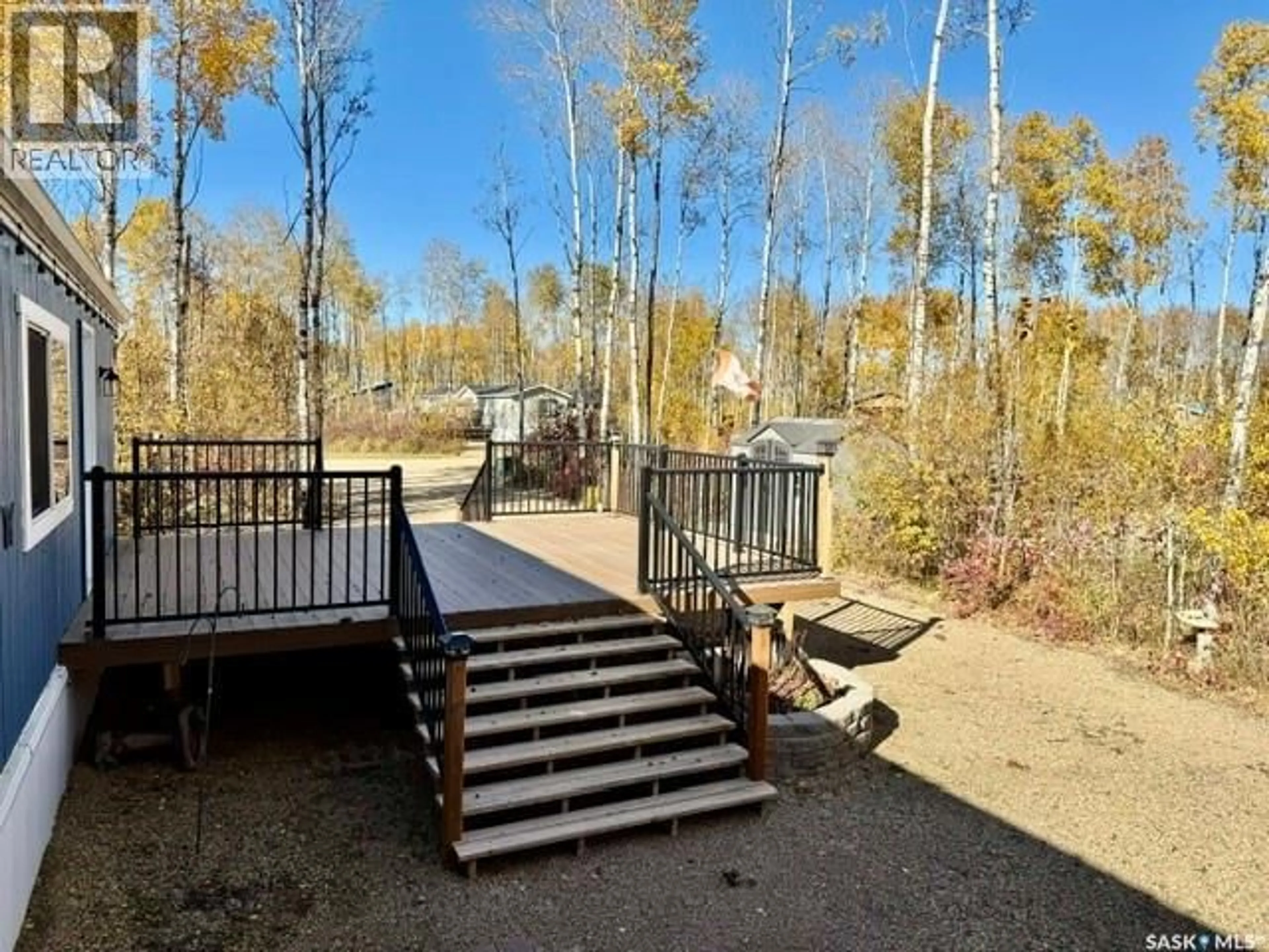 Patio, forest/trees view for 201 ELK PLACE, Barrier Lake Saskatchewan S0E0B0