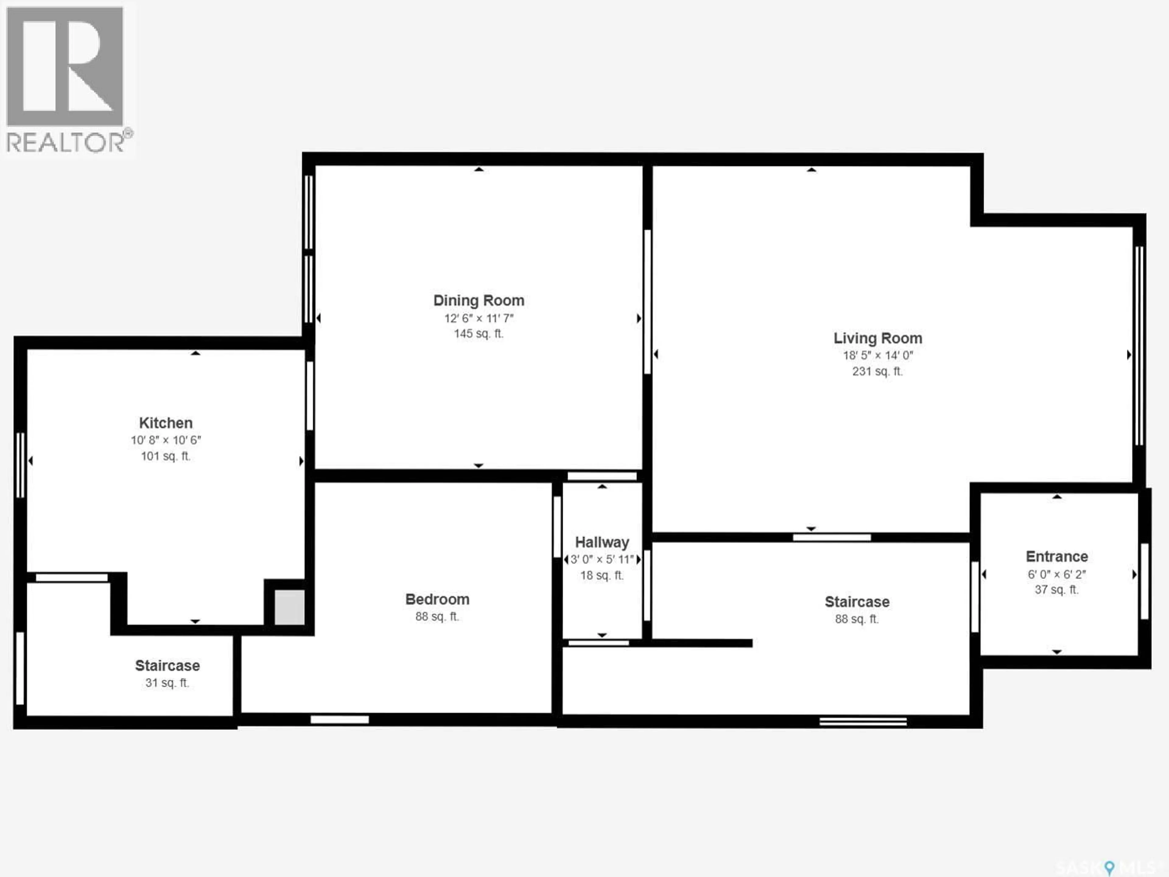 Floor plan for 3723 VICTORIA AVENUE, Regina Saskatchewan S4T1M5