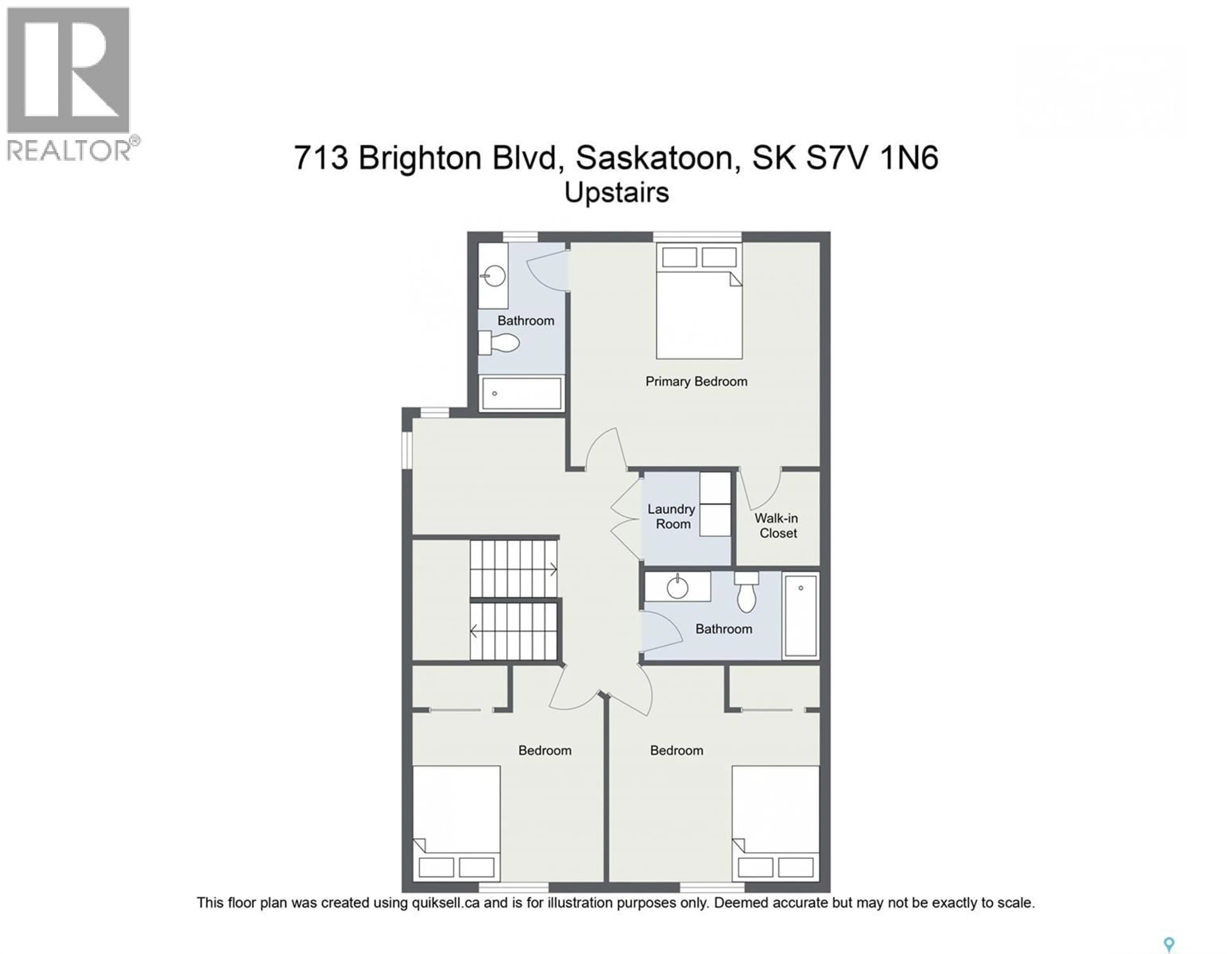 Floor plan for 713 BRIGHTON BOULEVARD, Saskatoon Saskatchewan S7V1P3