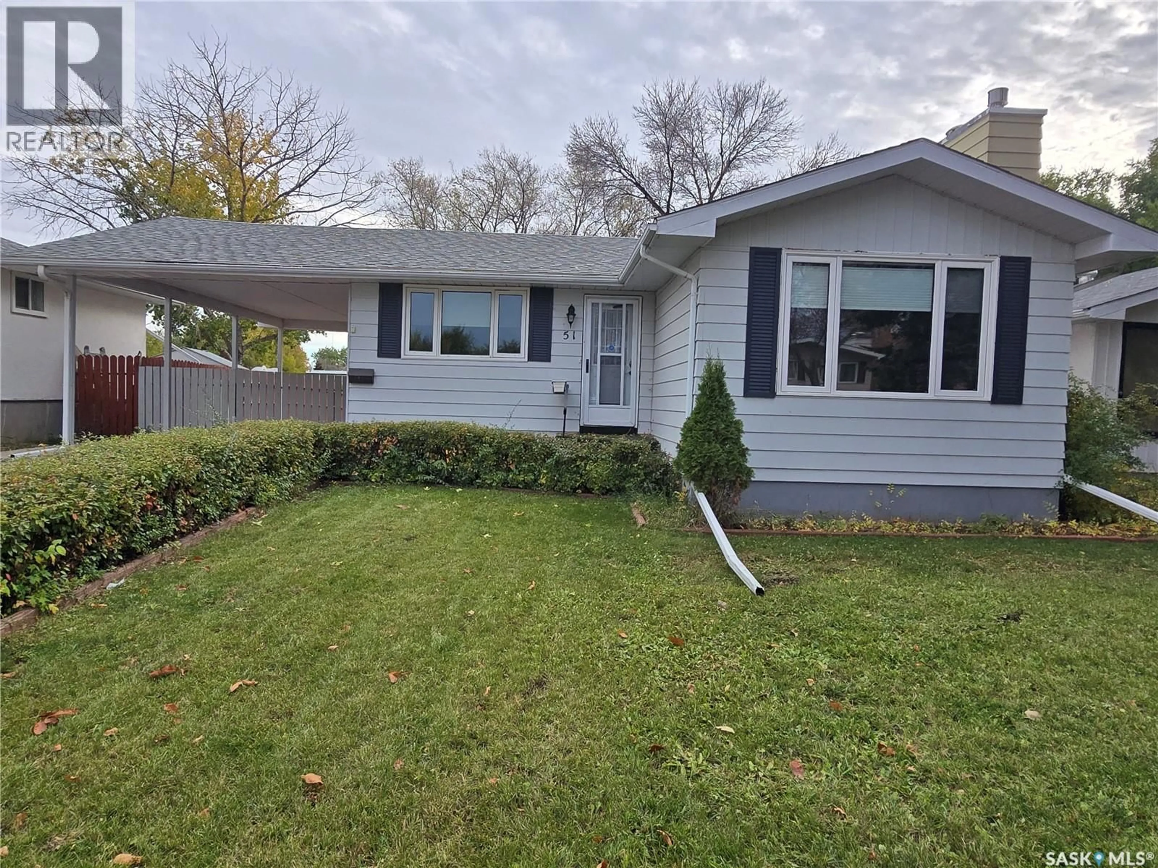 Home with vinyl exterior material, street for 51 SIBBALD CRESCENT, Regina Saskatchewan S4T7L6