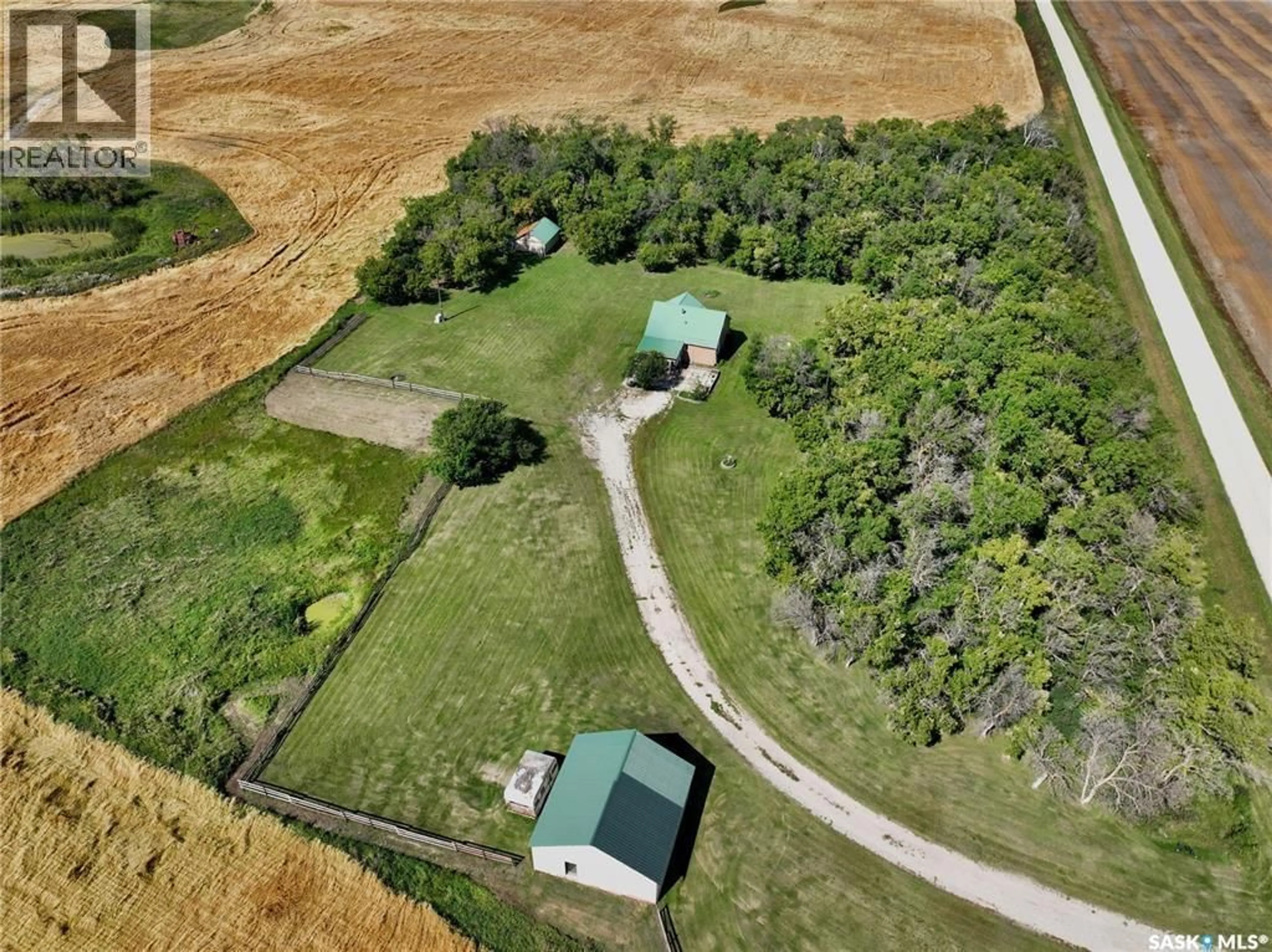 A pic from outside/outdoor area/front of a property/back of a property/a pic from drone, unknown for 40 ATWATER ACREAGE, Fertile Belt Rm No. 183 Saskatchewan S0A0C0