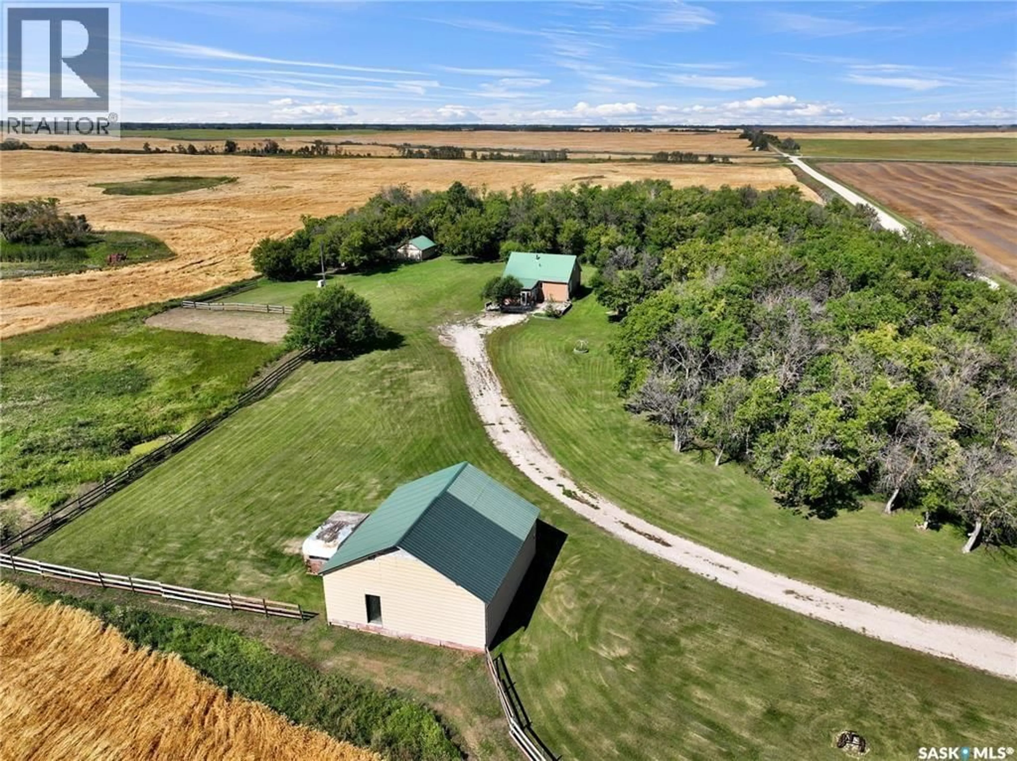 A pic from outside/outdoor area/front of a property/back of a property/a pic from drone, water/lake/river/ocean view for 40 ATWATER ACREAGE, Fertile Belt Rm No. 183 Saskatchewan S0A0C0