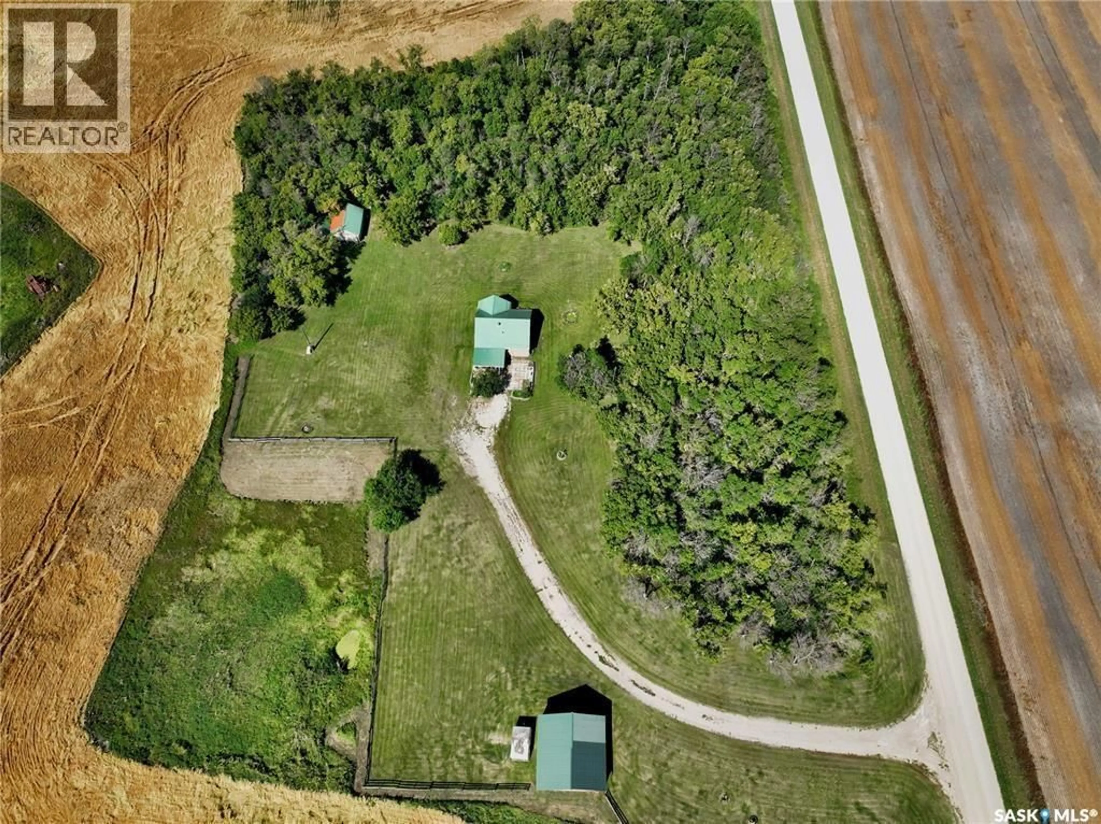 A pic from outside/outdoor area/front of a property/back of a property/a pic from drone, forest/trees view for 40 ATWATER ACREAGE, Fertile Belt Rm No. 183 Saskatchewan S0A0C0