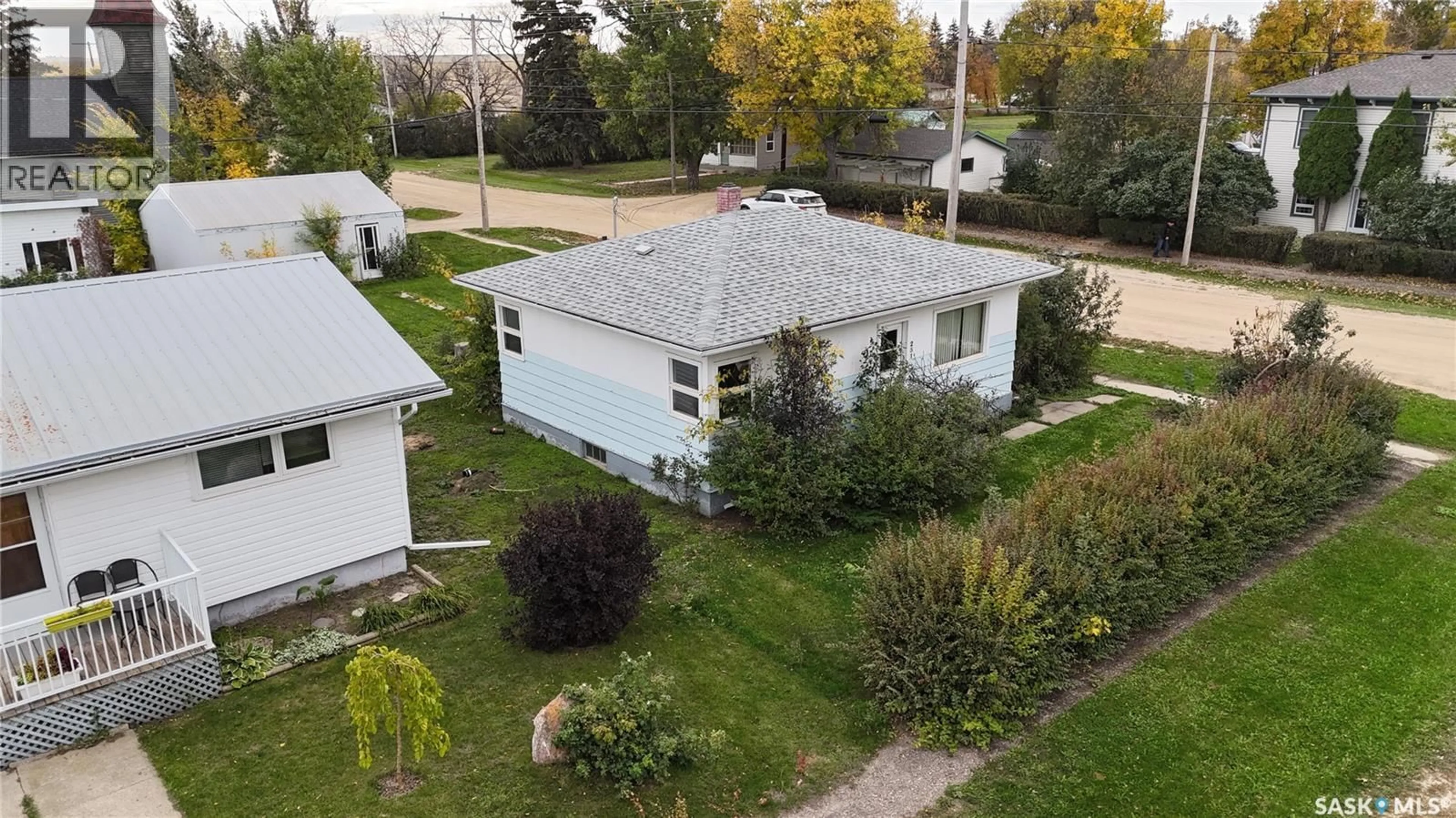 A pic from outside/outdoor area/front of a property/back of a property/a pic from drone, street for 251 5TH STREET, Craik Saskatchewan S0G0V0