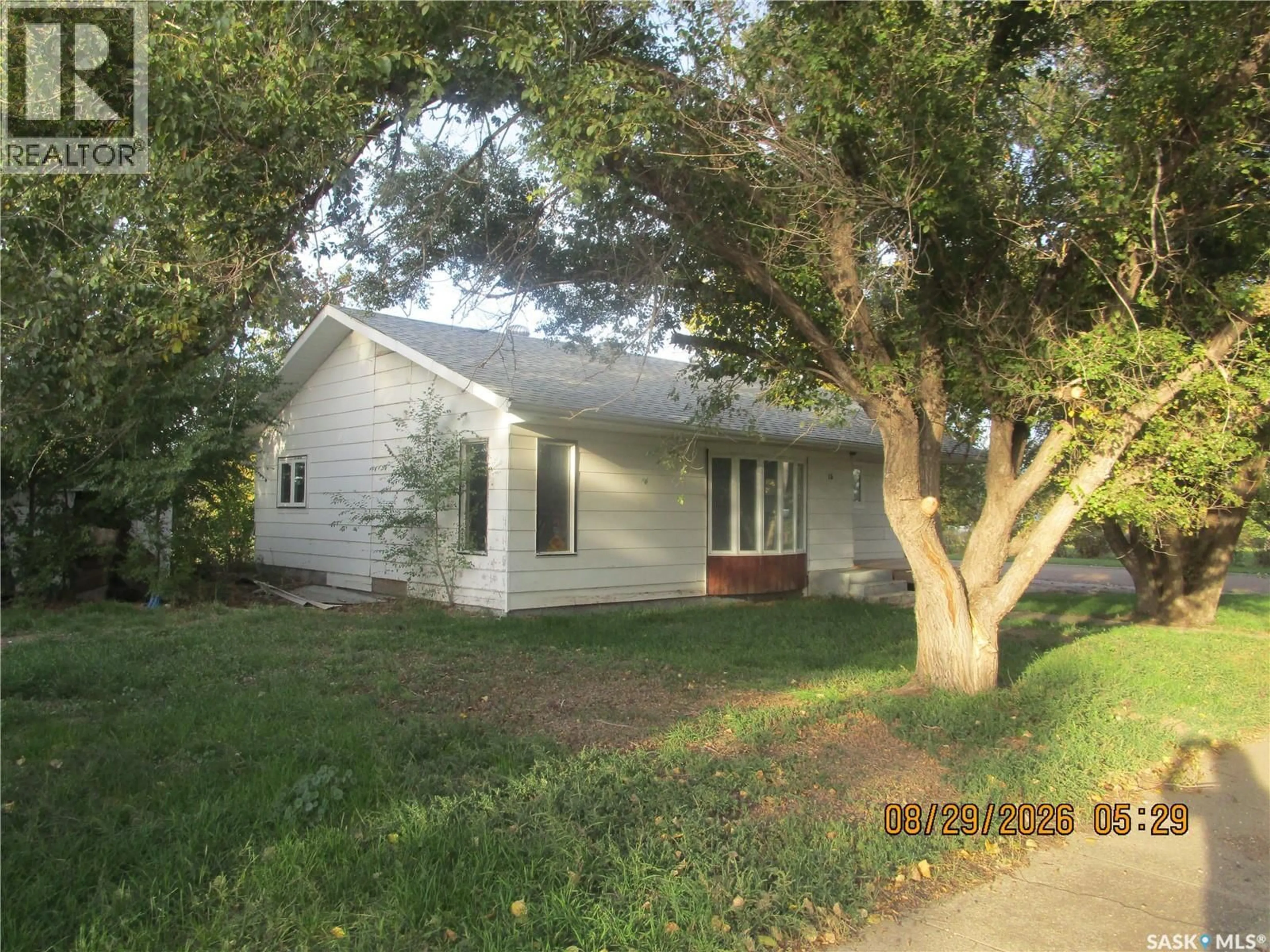Home with vinyl exterior material, street for 13 3RD STREET, Willow Bunch Saskatchewan S0H0B0