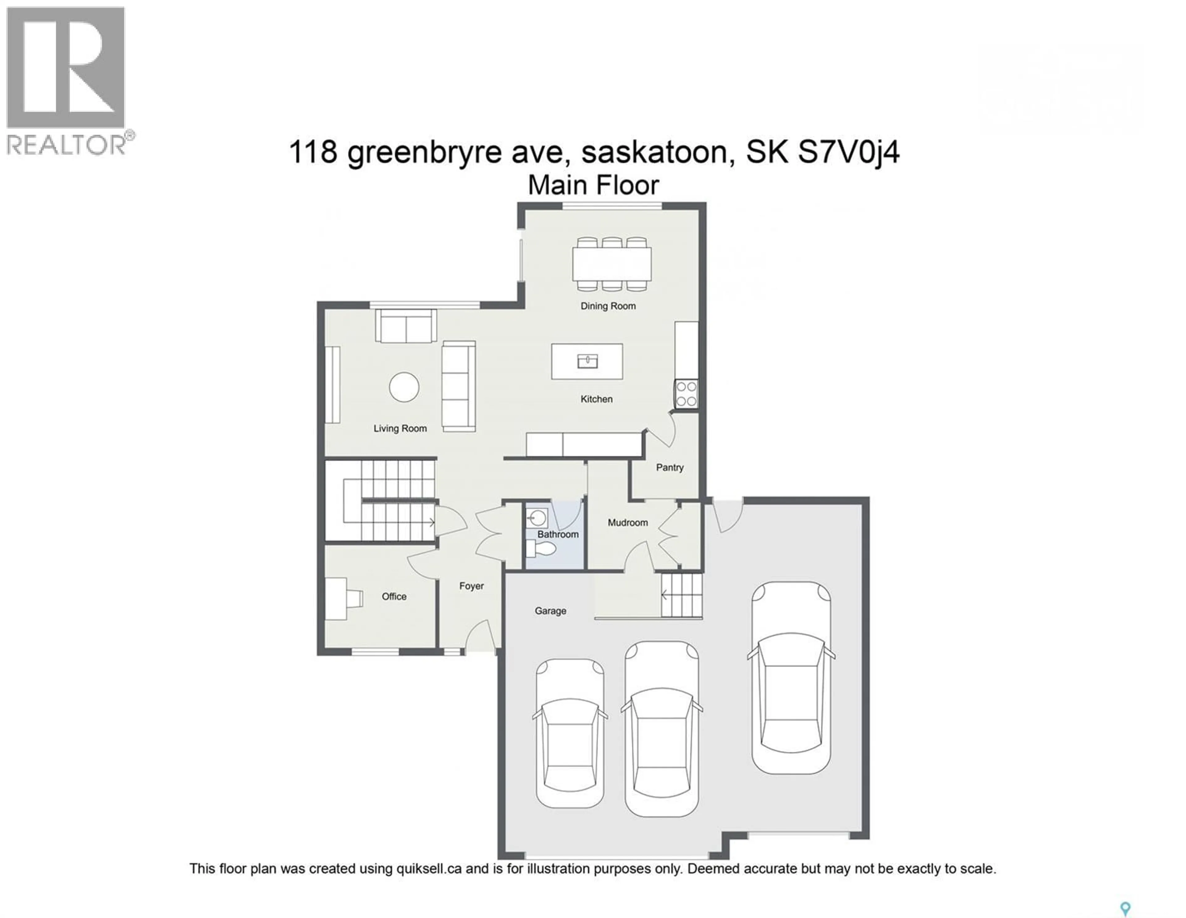 Floor plan for 118 GREENBRYRE AVENUE, Corman Park Rm No. 344 Saskatchewan S7V0J6