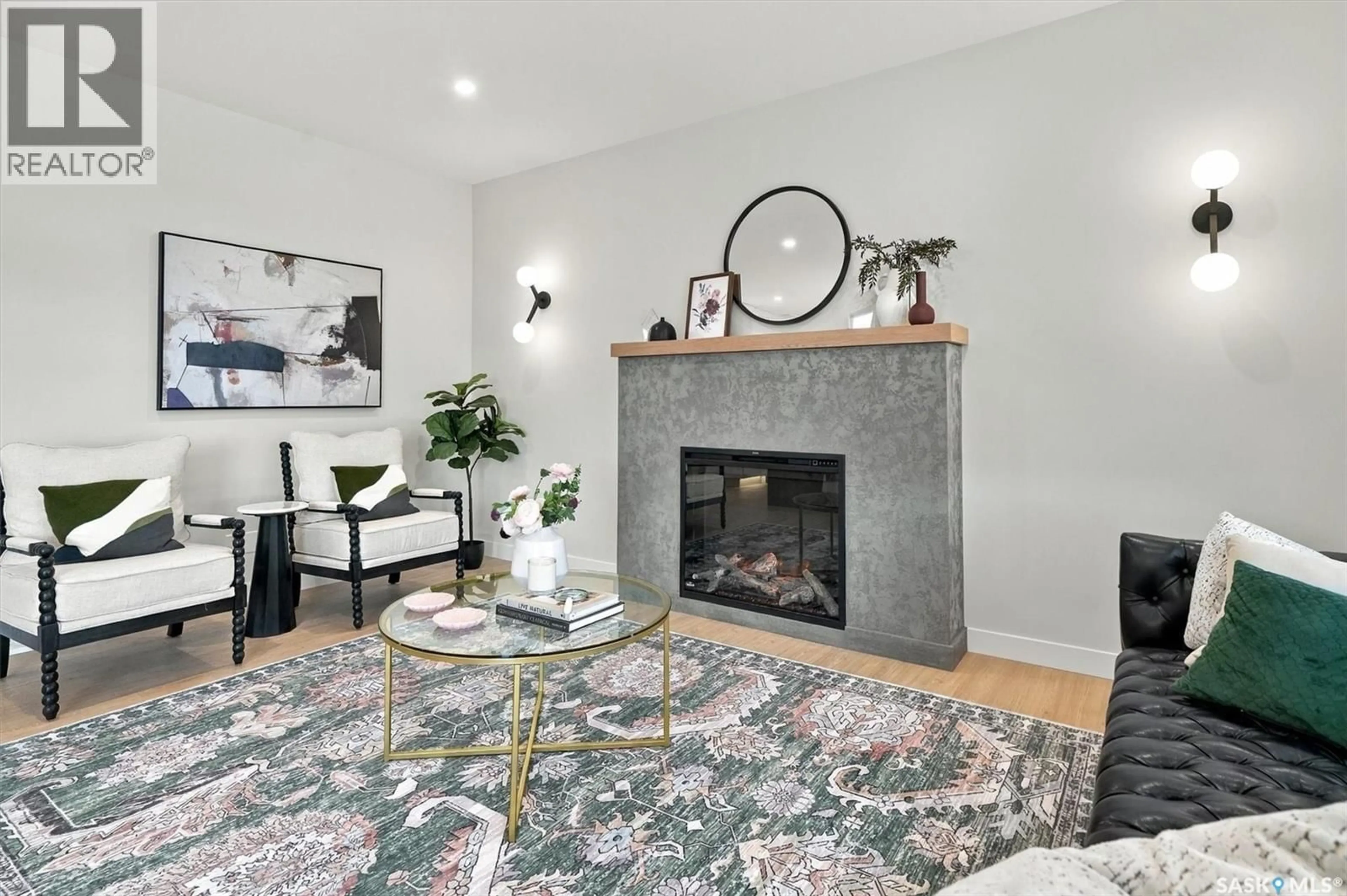 Living room with furniture, unknown for 443 ASOKAN RISE, Saskatoon Saskatchewan S7V1R3