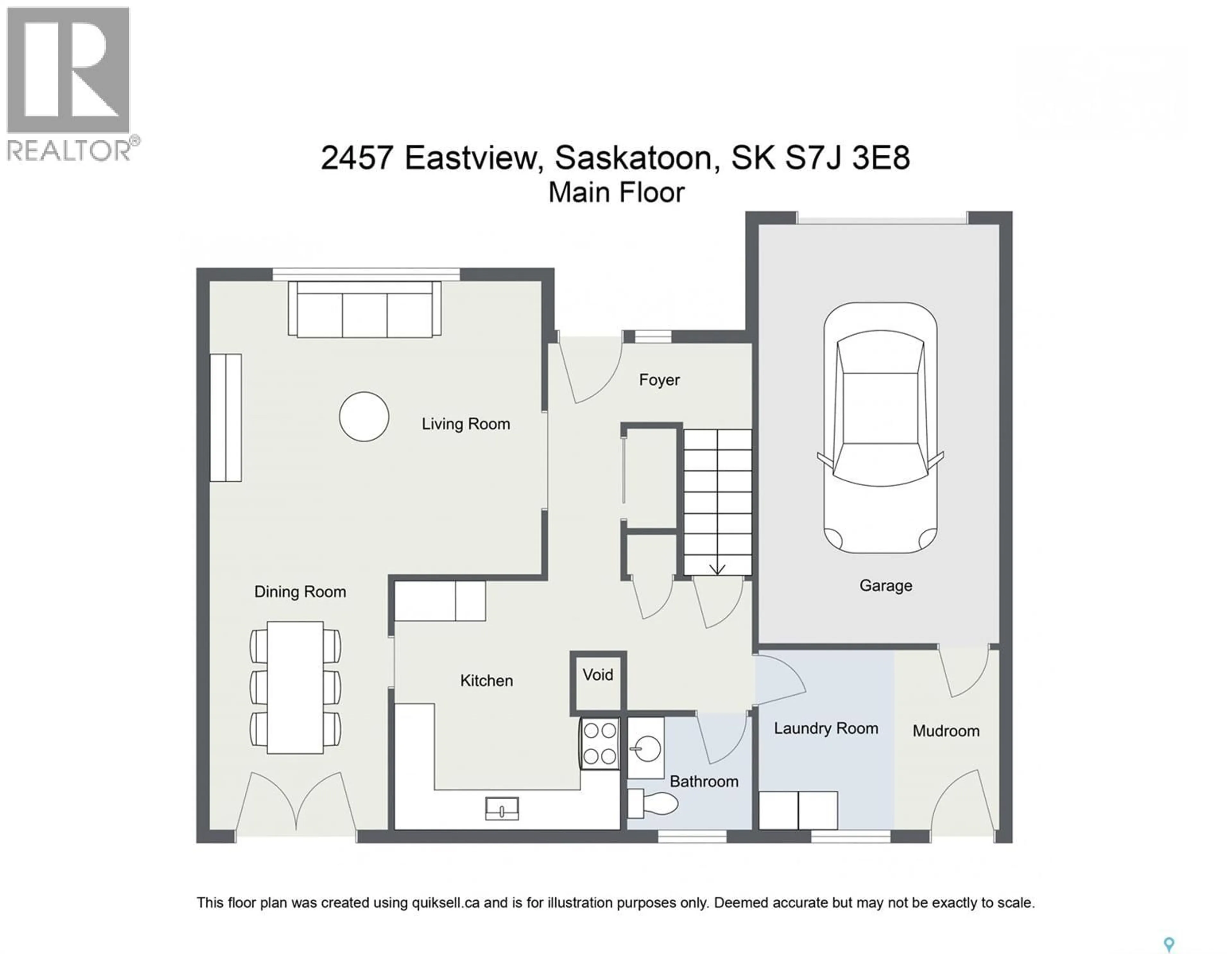 Floor plan for 2457 EASTVIEW, Saskatoon Saskatchewan S7J3E8