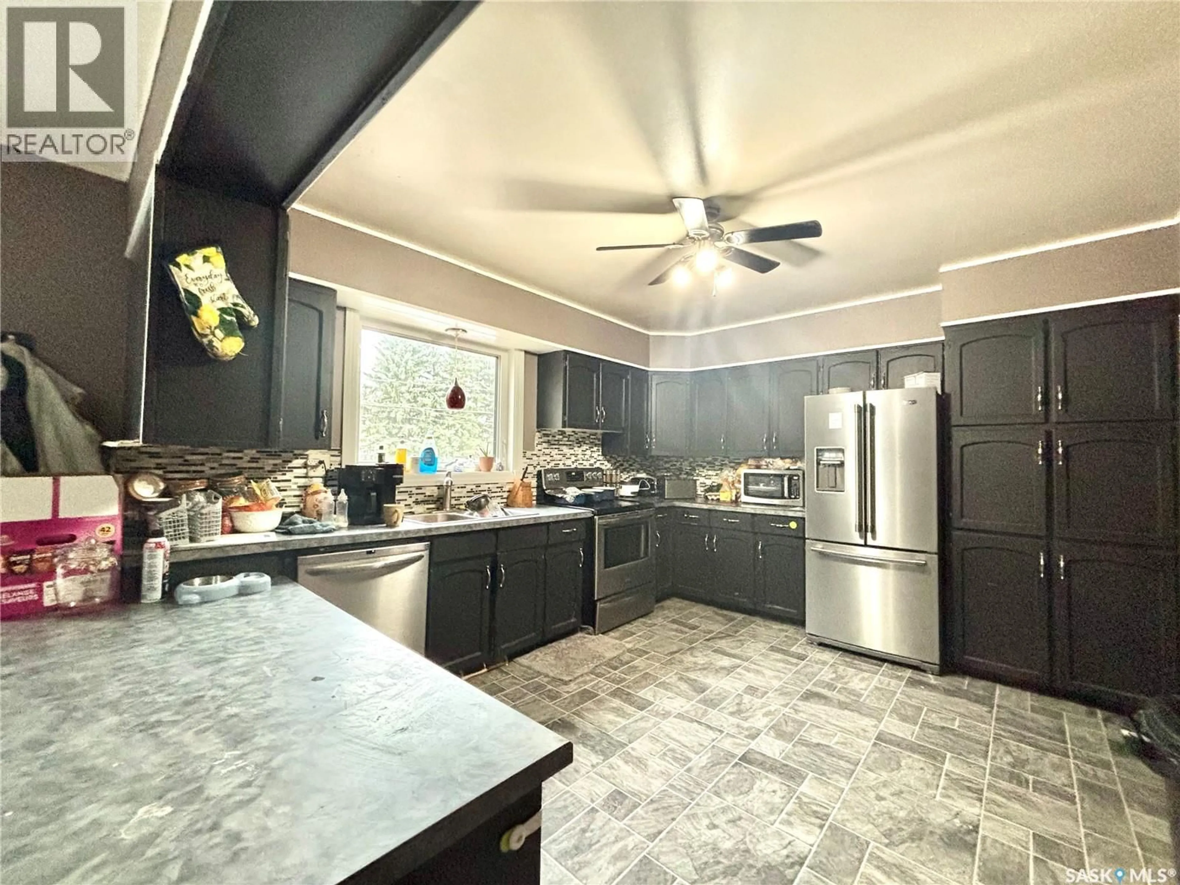 Open concept kitchen, ceramic/tile floor for 210 TAYLOR STREET, Neudorf Saskatchewan S0A2T0