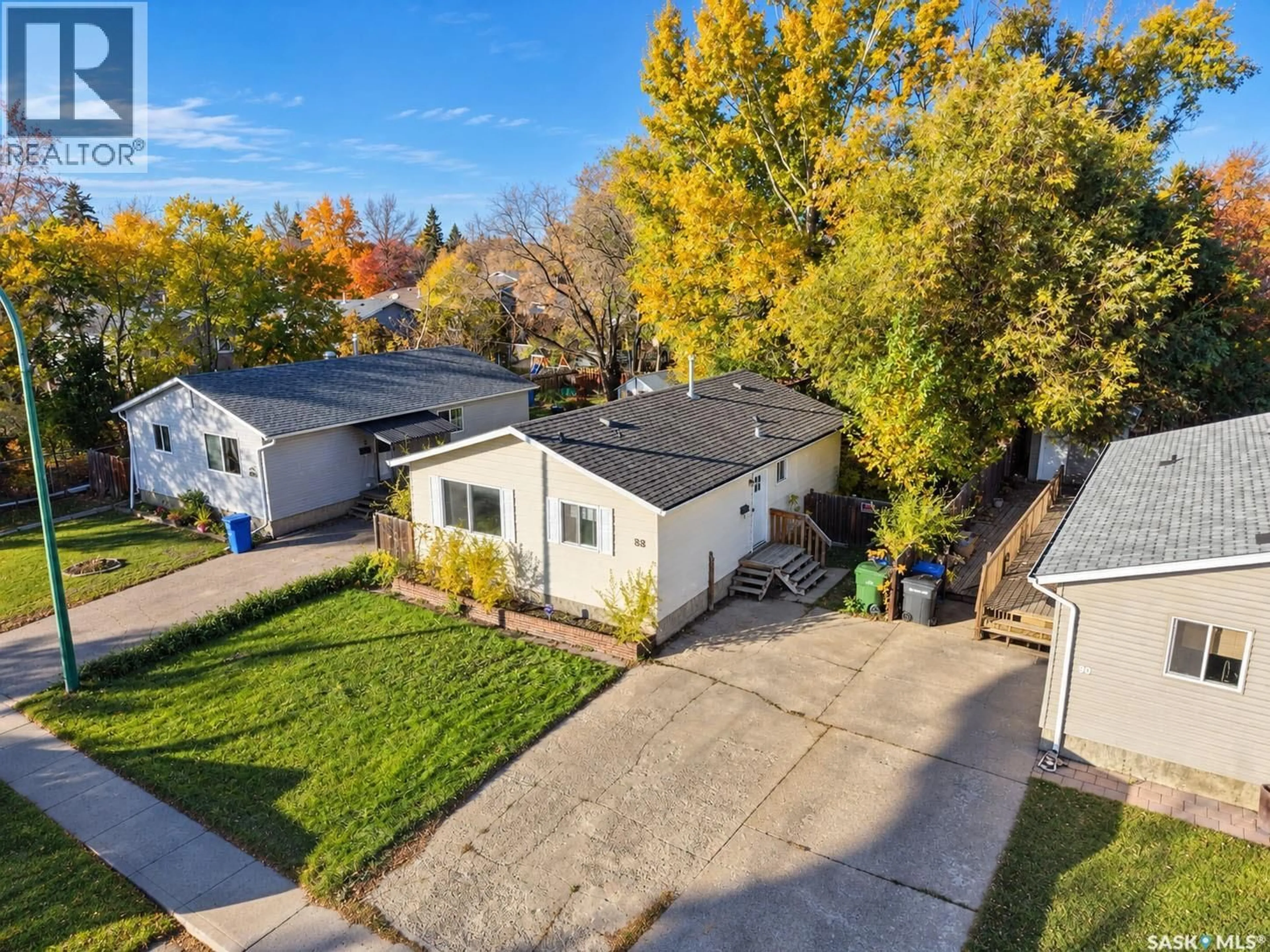 A pic from outside/outdoor area/front of a property/back of a property/a pic from drone, street for 88 BOWERMAN CRESCENT, Prince Albert Saskatchewan S6V6G4