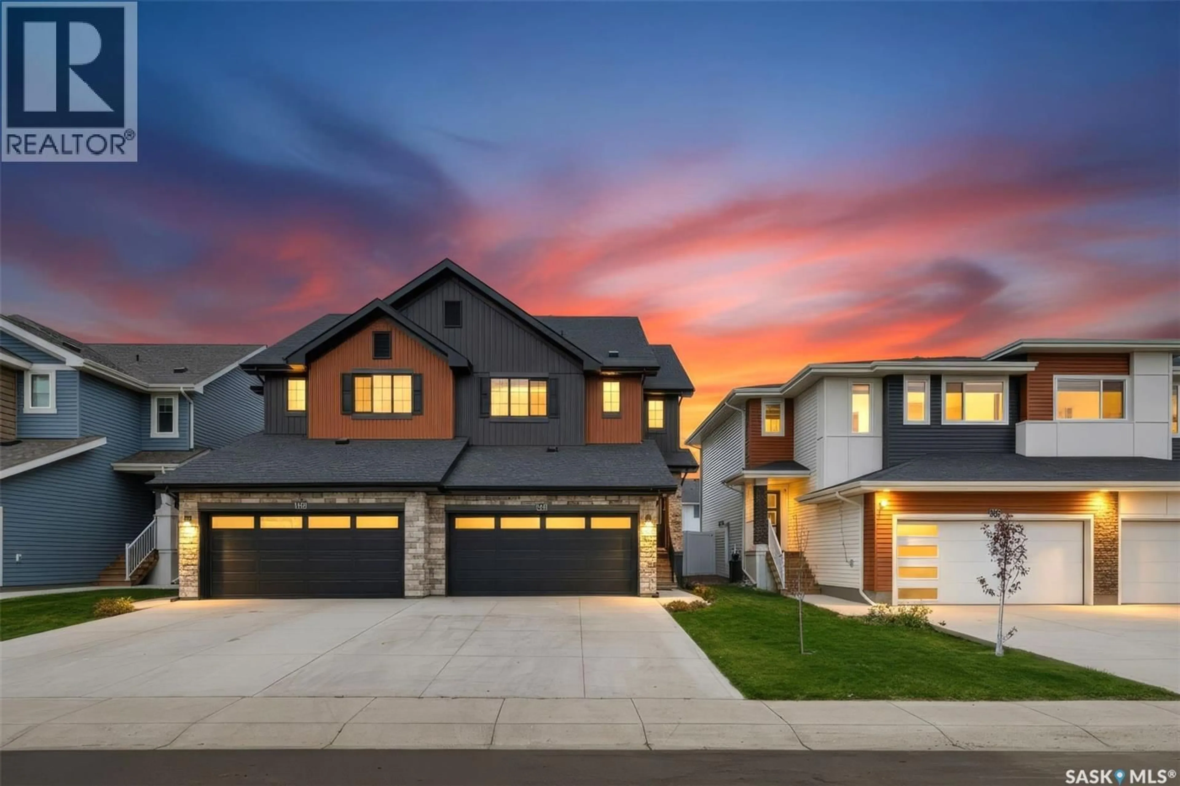 Home with vinyl exterior material, street for 334 MYLES HEIDT LANE, Saskatoon Saskatchewan S7W1J3