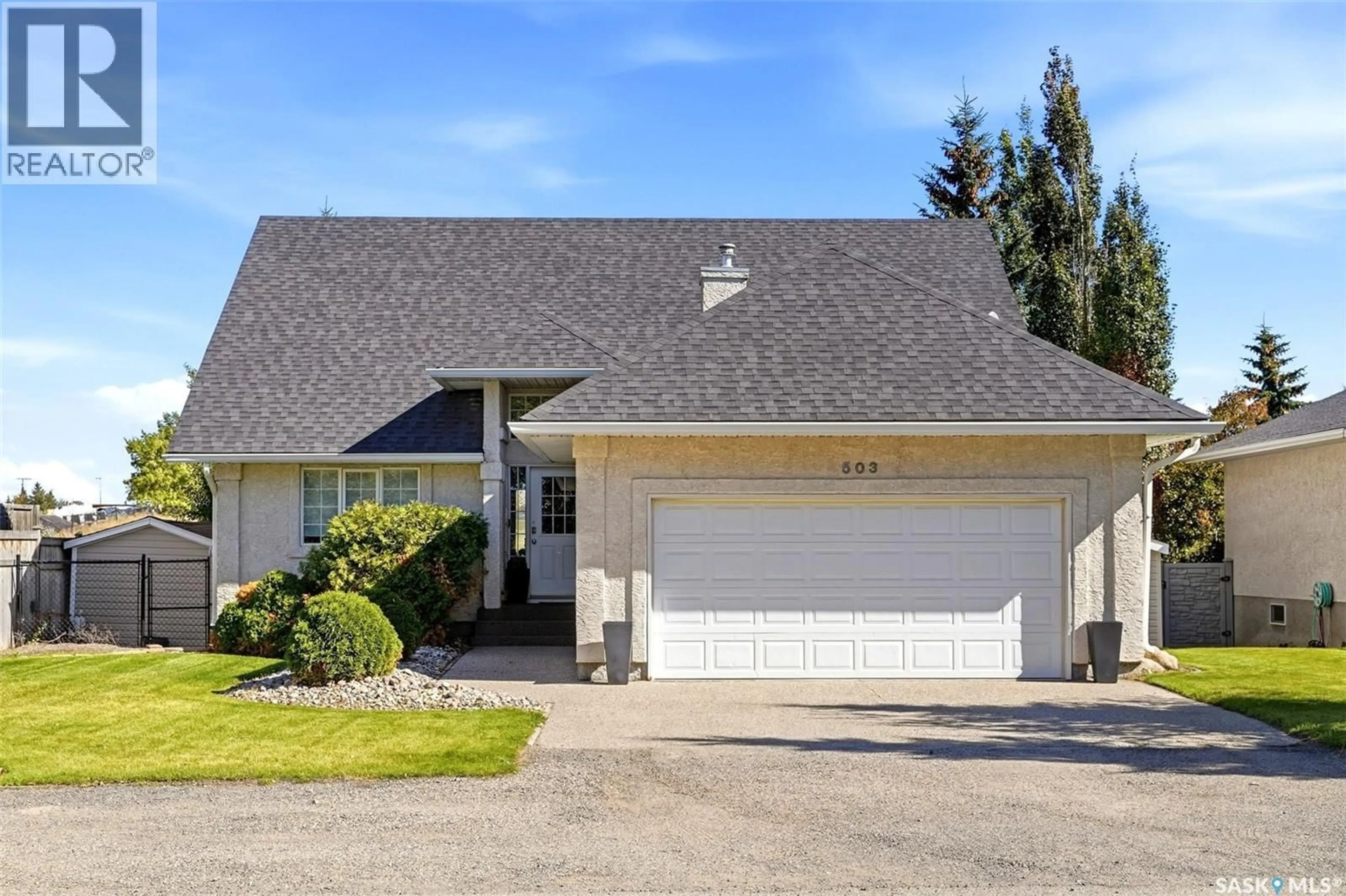 Home with vinyl exterior material, street for 503 SOLAR STREET, Pilot Butte Saskatchewan S0G3Z0