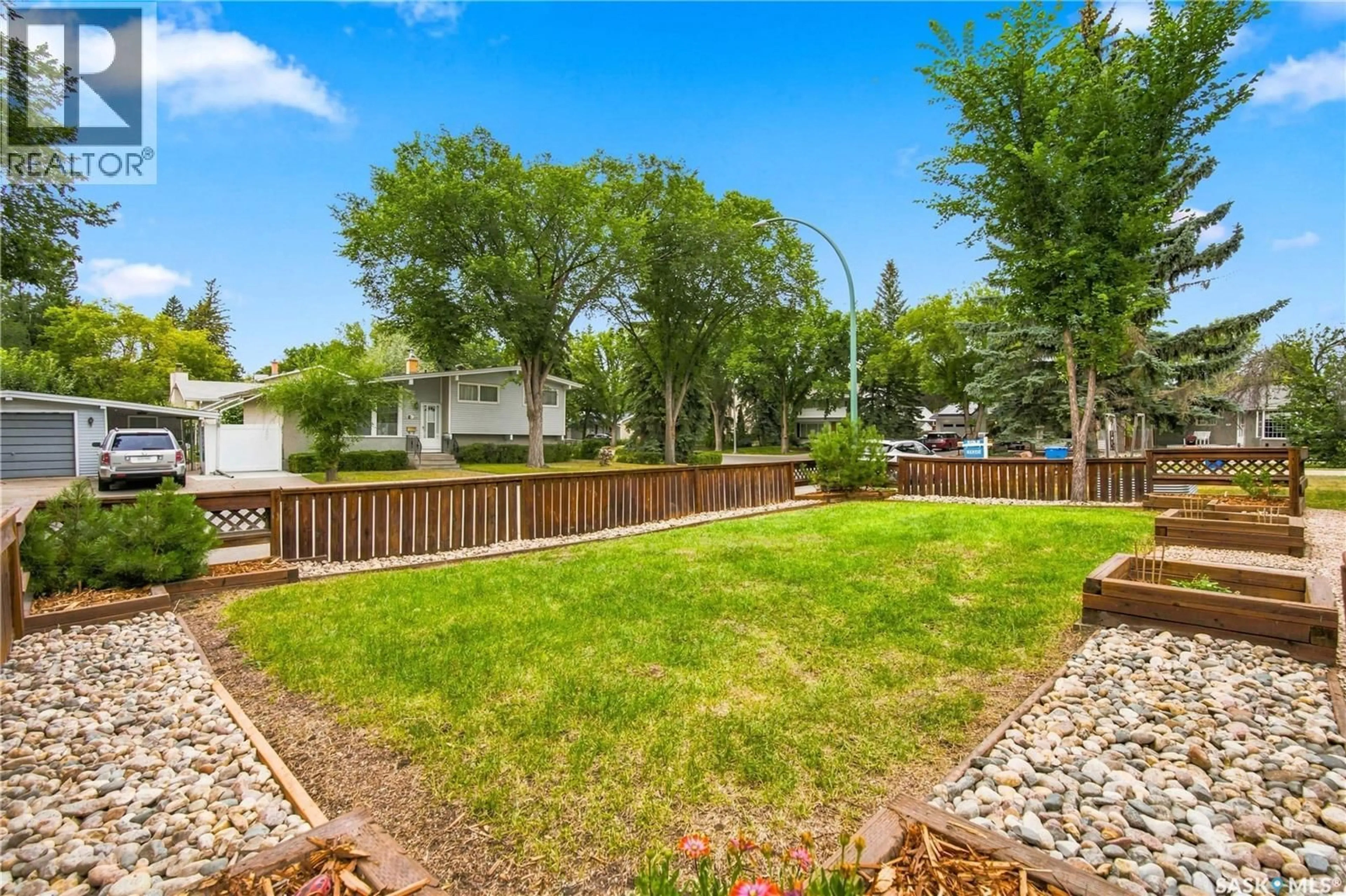 A pic from outside/outdoor area/front of a property/back of a property/a pic from drone, street for 1409 SHANNON ROAD, Regina Saskatchewan S4S5L4
