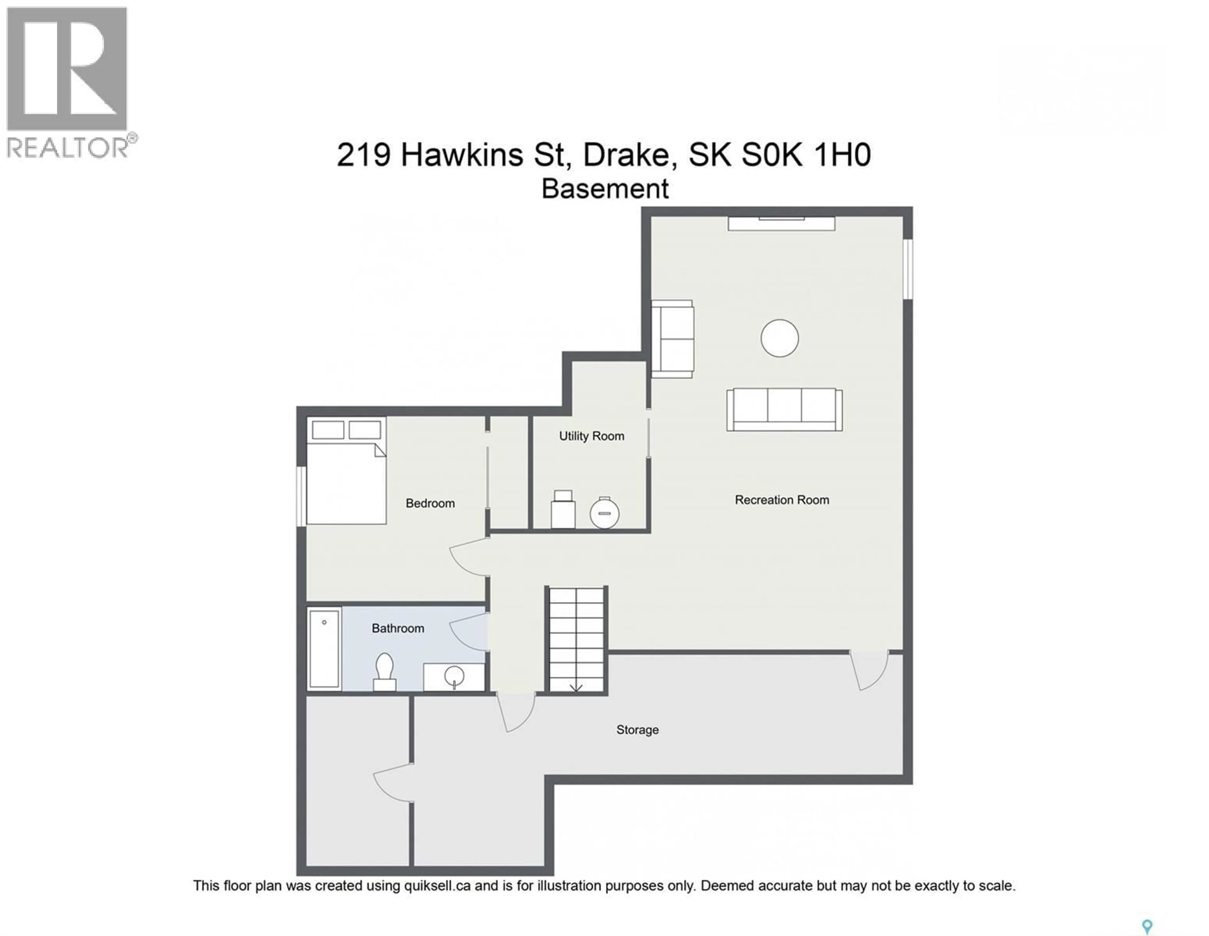 Floor plan for 219 HAWKINS STREET, Drake Saskatchewan S0K1H0