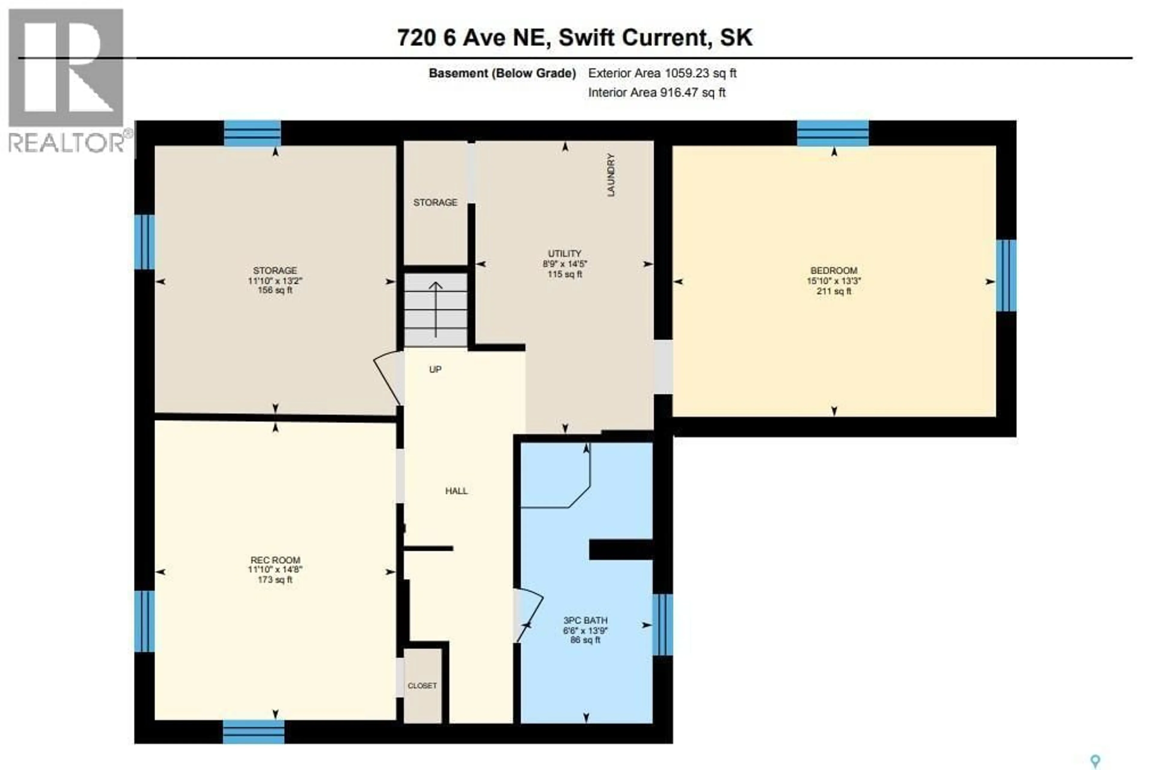 Floor plan for 720 6TH AVENUE, Swift Current Saskatchewan S9H2M8