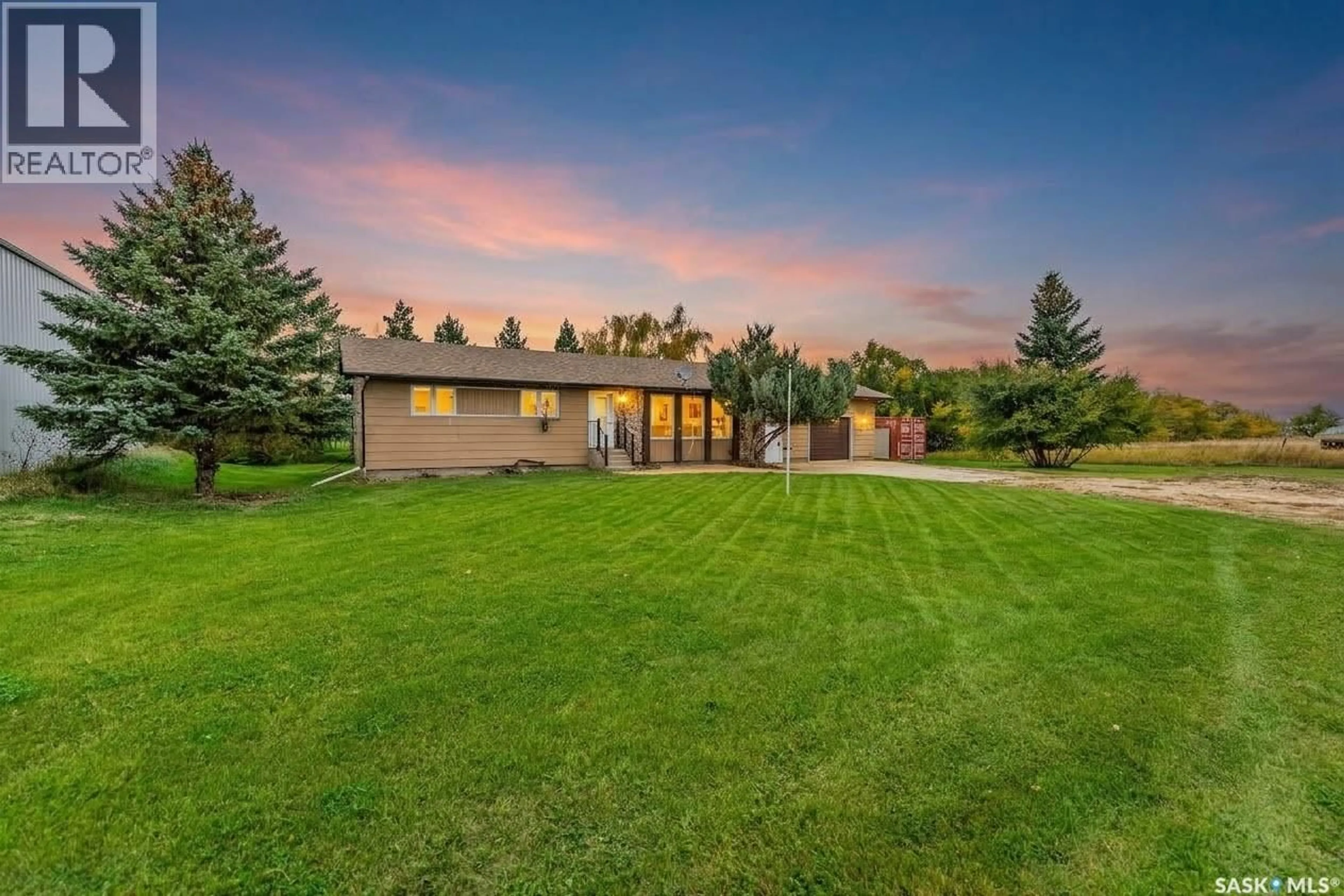 A pic from outside/outdoor area/front of a property/back of a property/a pic from drone, unknown for 1 CATHCART STREET, Brownlee Saskatchewan S0H0M0