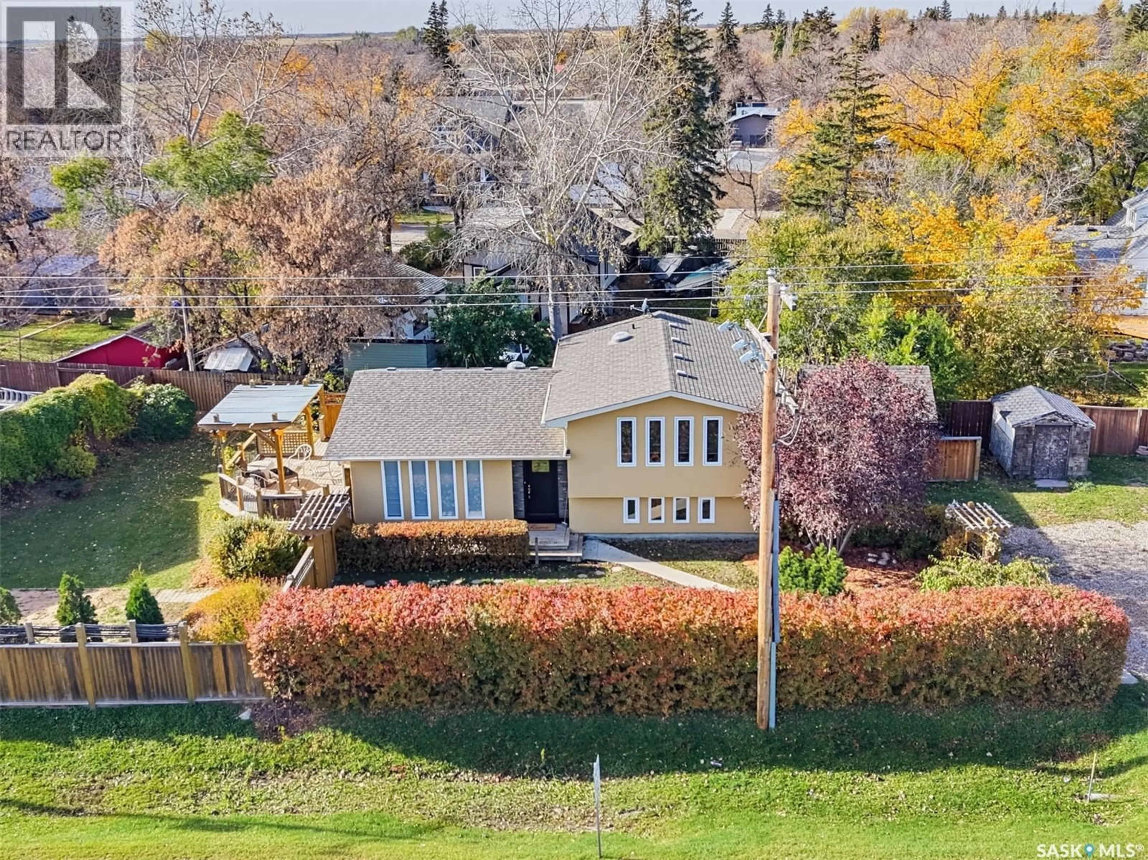 A pic from outside/outdoor area/front of a property/back of a property/a pic from drone, unknown for 145 1ST STREET, Dalmeny Saskatchewan S0K1E0