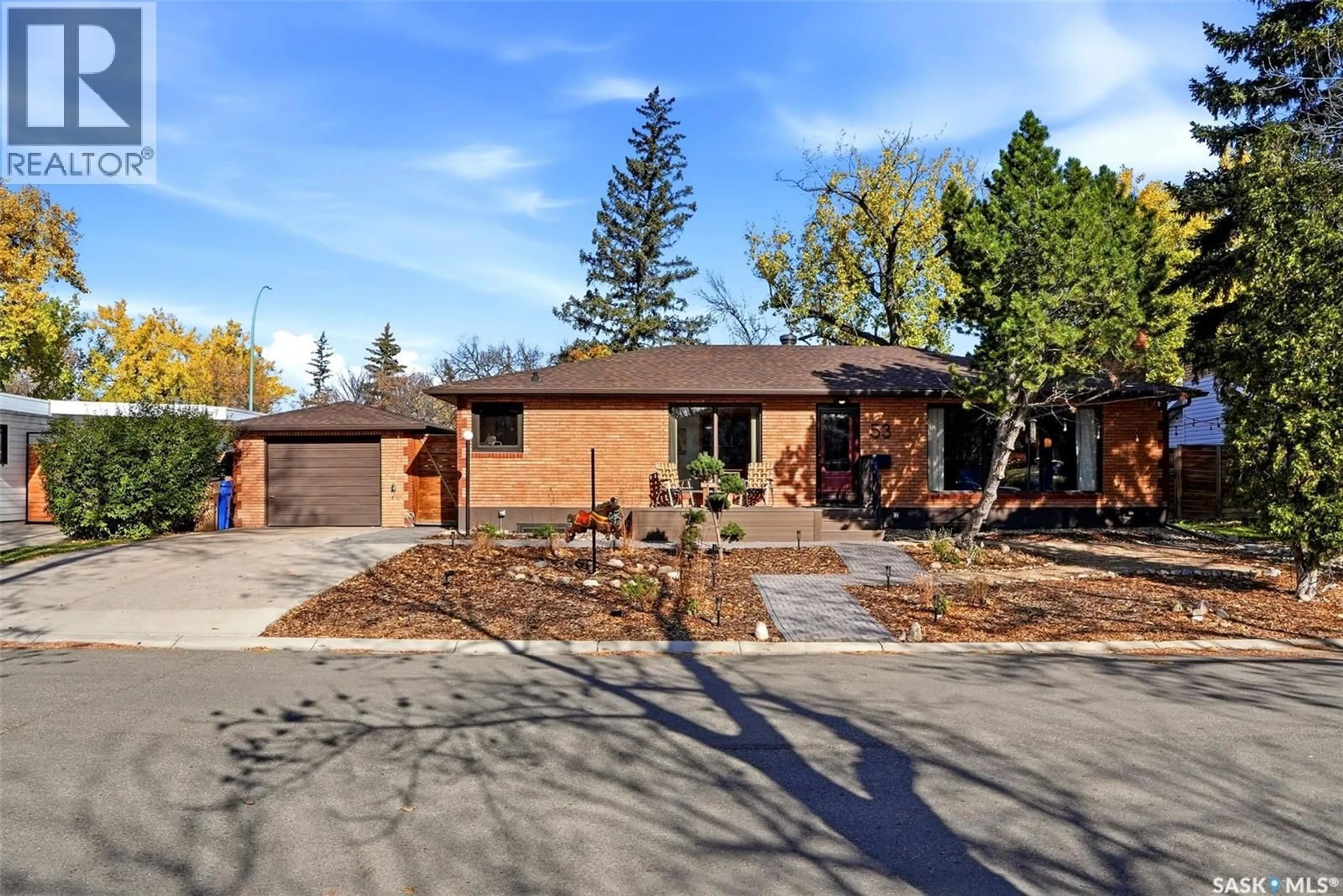 Home with brick exterior material, street for 53 CALDER CRESCENT, Regina Saskatchewan S4S4A5