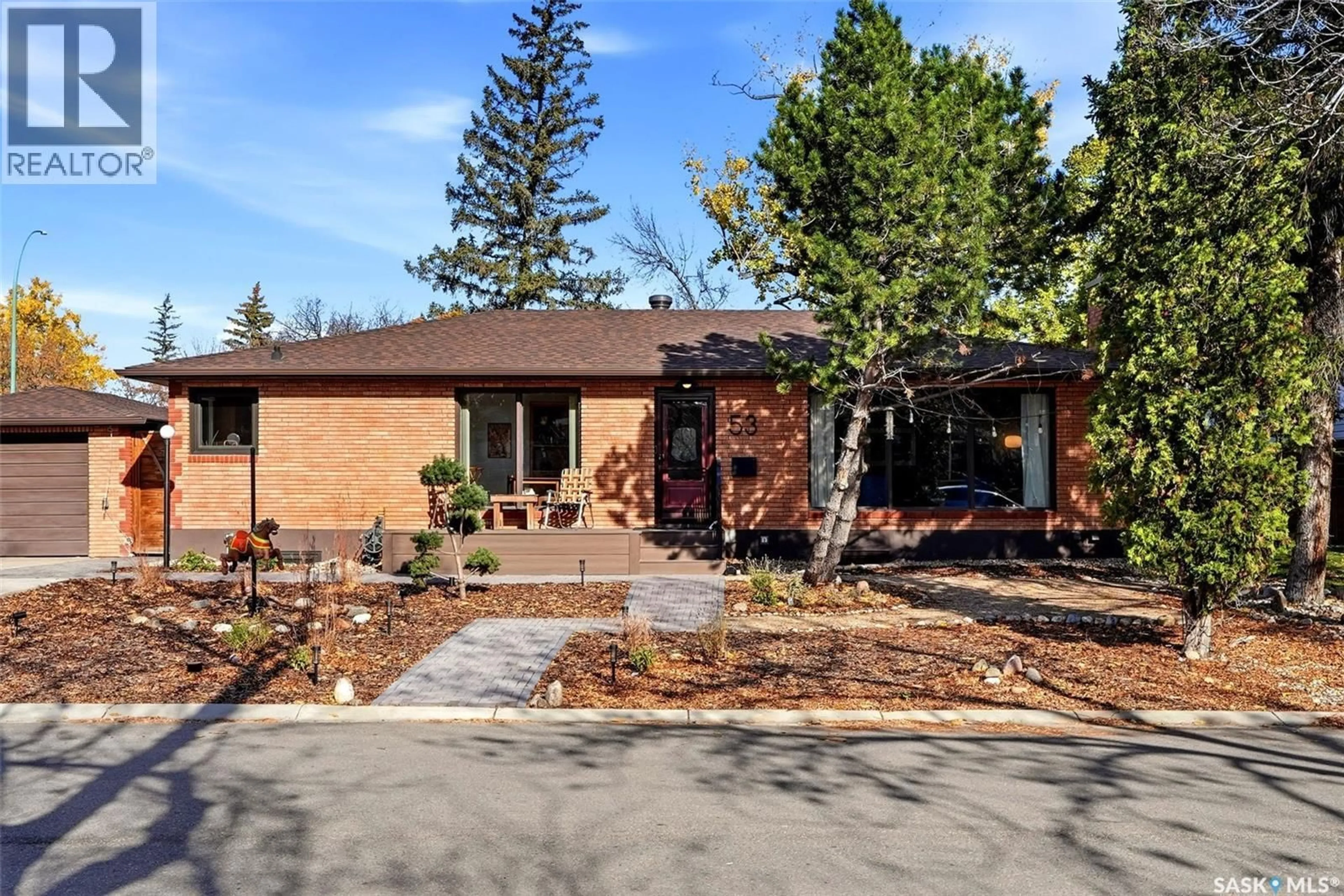 Home with brick exterior material, street for 53 CALDER CRESCENT, Regina Saskatchewan S4S4A5