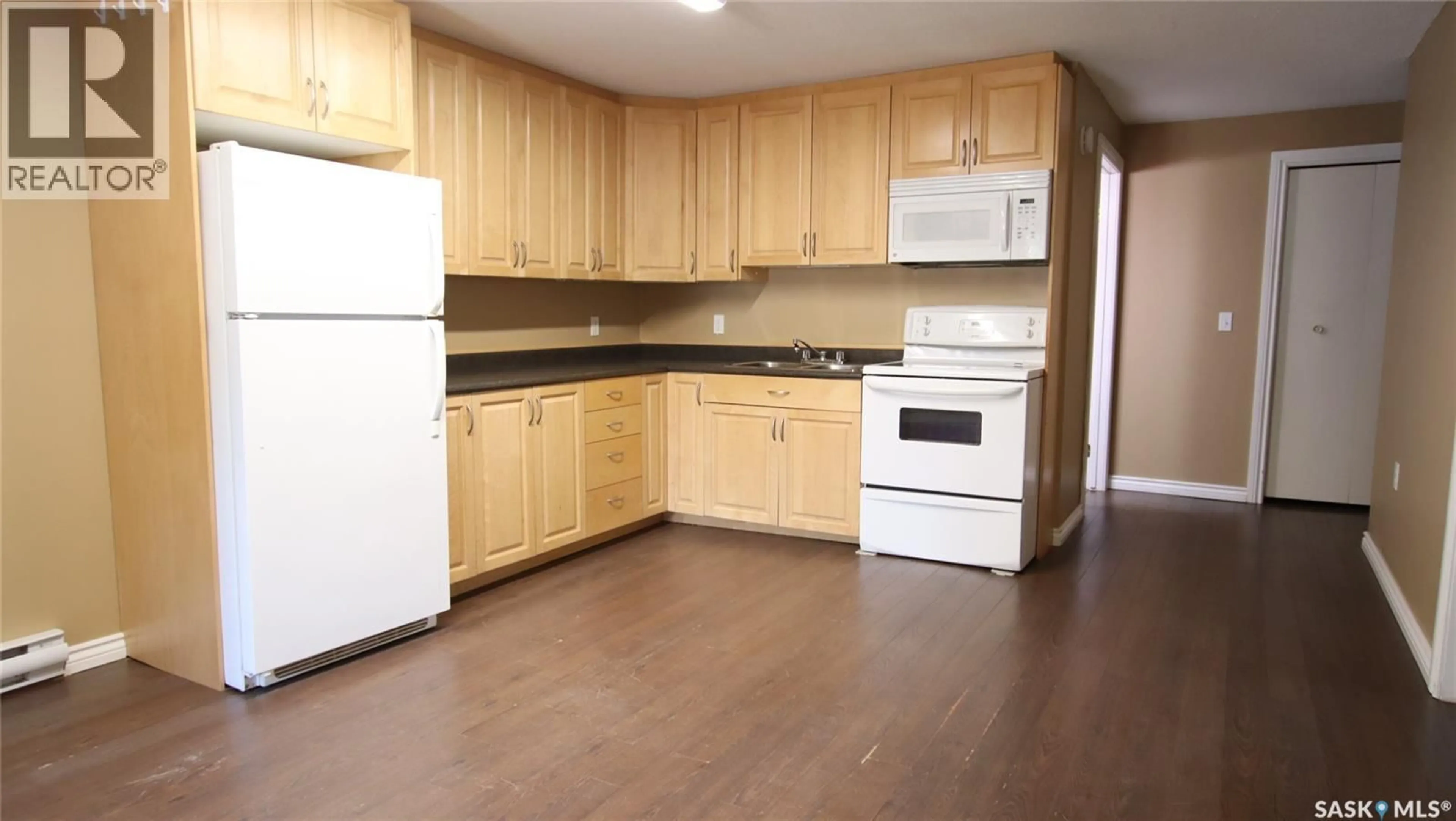 Standard kitchen, wood/laminate floor for 505 MAIN STREET, Hague Saskatchewan S0K1X0
