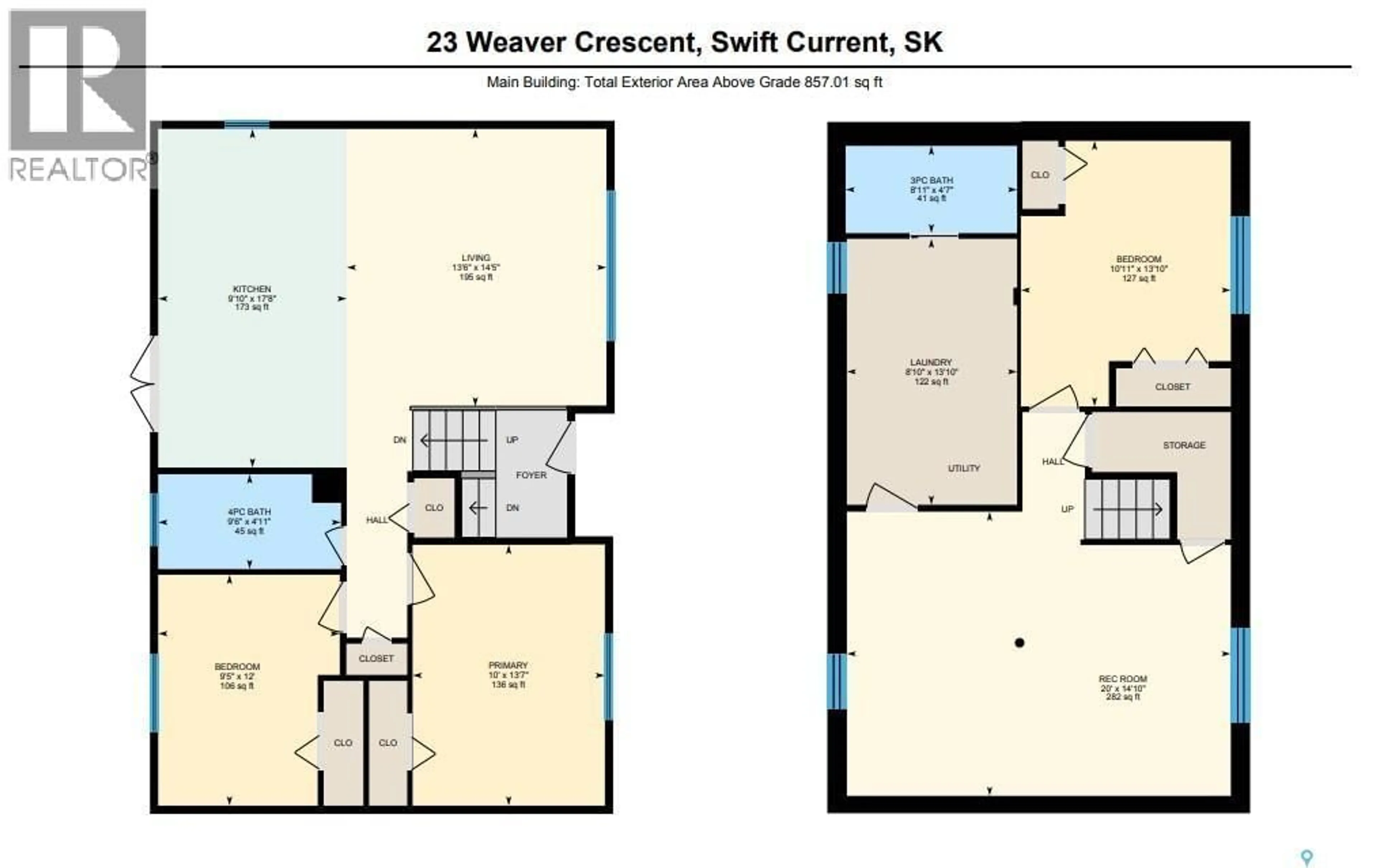 Floor plan for 23 WEAVER CRESCENT, Swift Current Saskatchewan S9H4B8