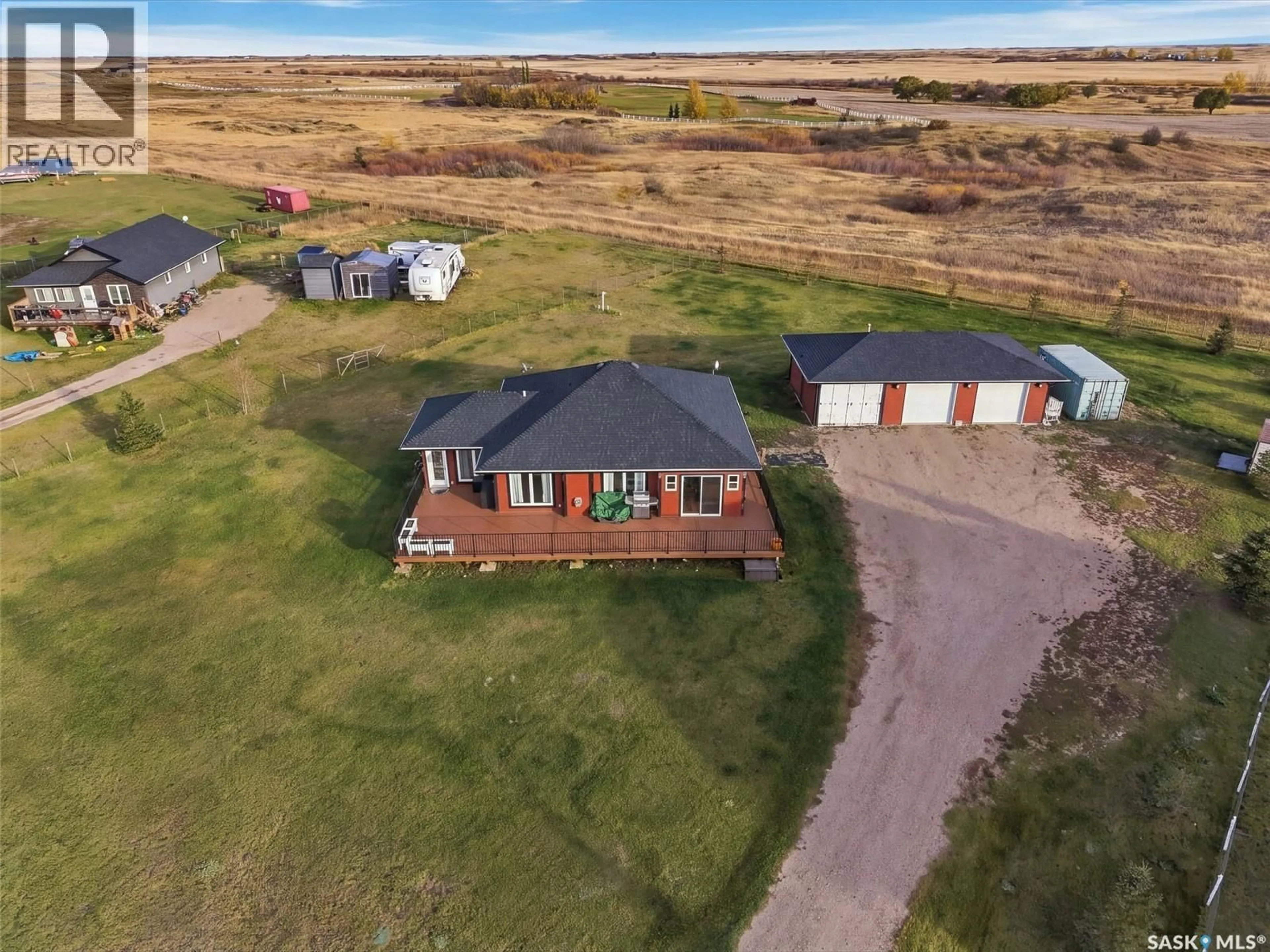 A pic from outside/outdoor area/front of a property/back of a property/a pic from drone, street for 13 CONNOR ROAD, Dundurn Rm No. 314 Saskatchewan S0K1K0