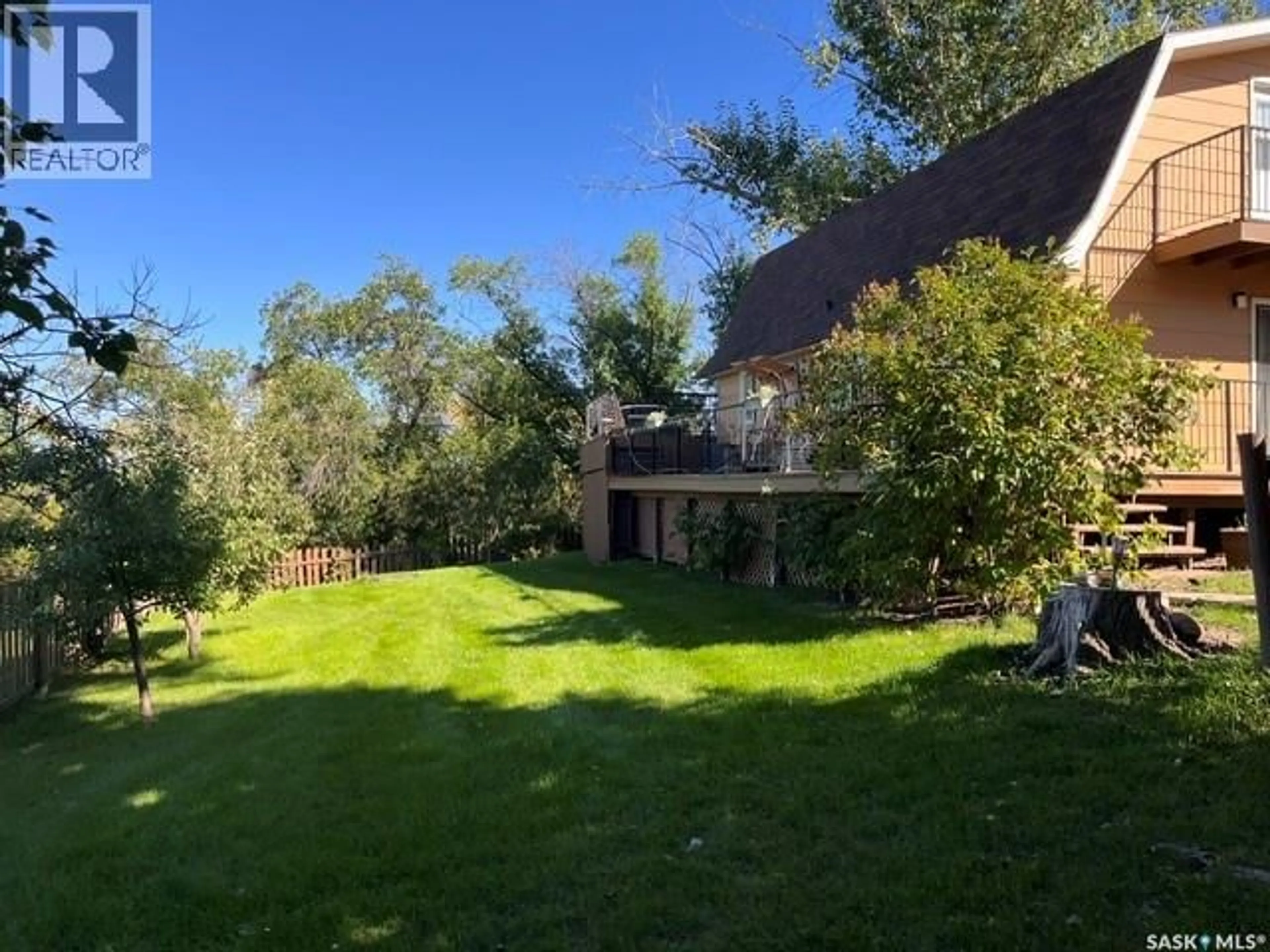 A pic from outside/outdoor area/front of a property/back of a property/a pic from drone, forest/trees view for 45 SNEDDEN CRESCENT, Lake Diefenbaker Saskatchewan S0H3P0