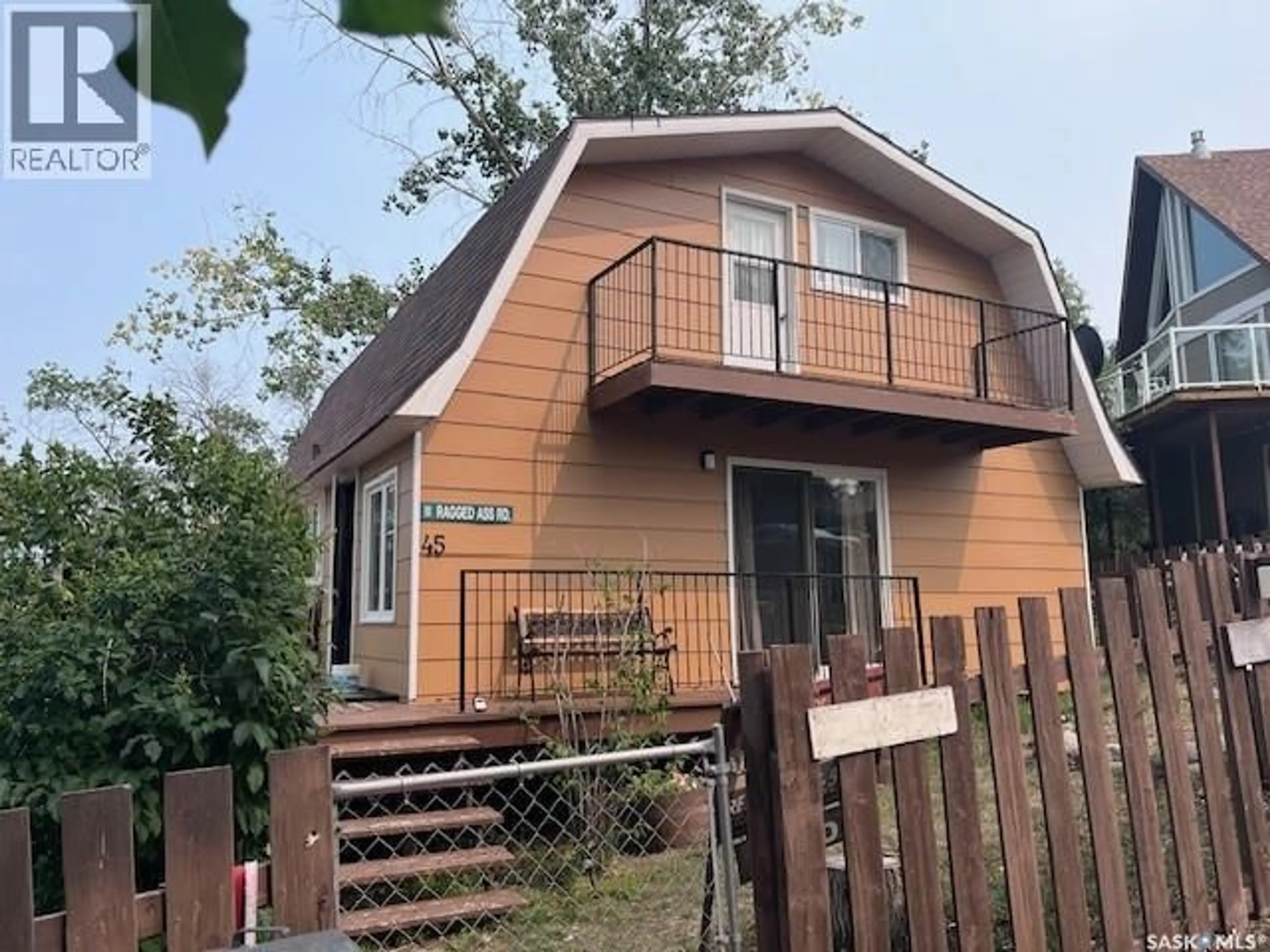 Home with vinyl exterior material, street for 45 SNEDDEN CRESCENT, Lake Diefenbaker Saskatchewan S0H3P0