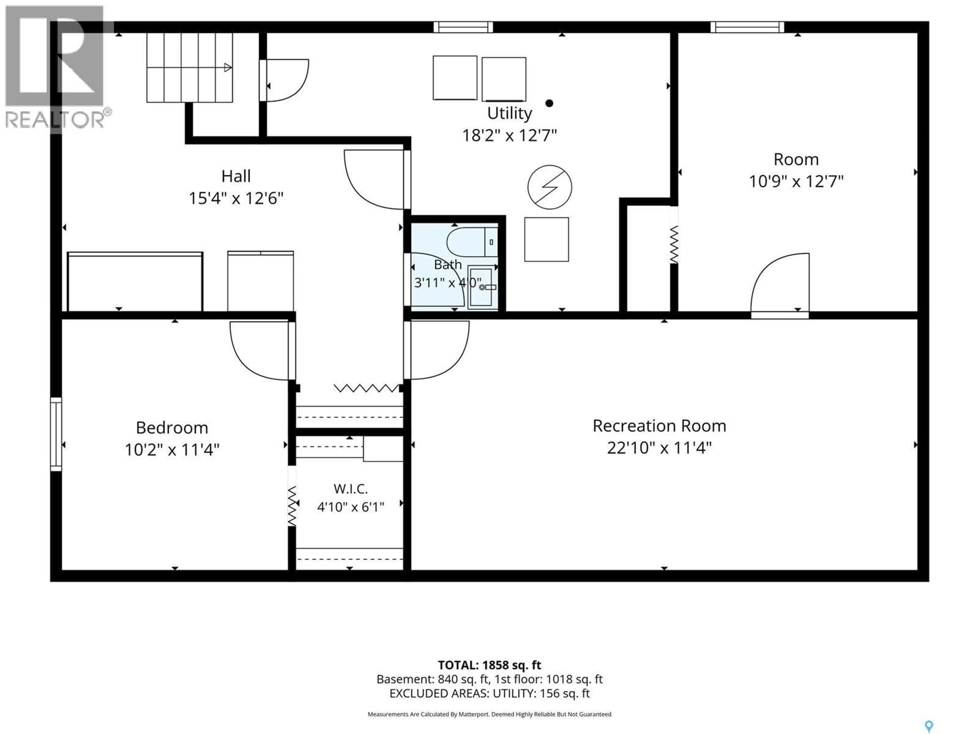 Floor plan for 20 YARNTON CRESCENT, Regina Saskatchewan S4R4A2