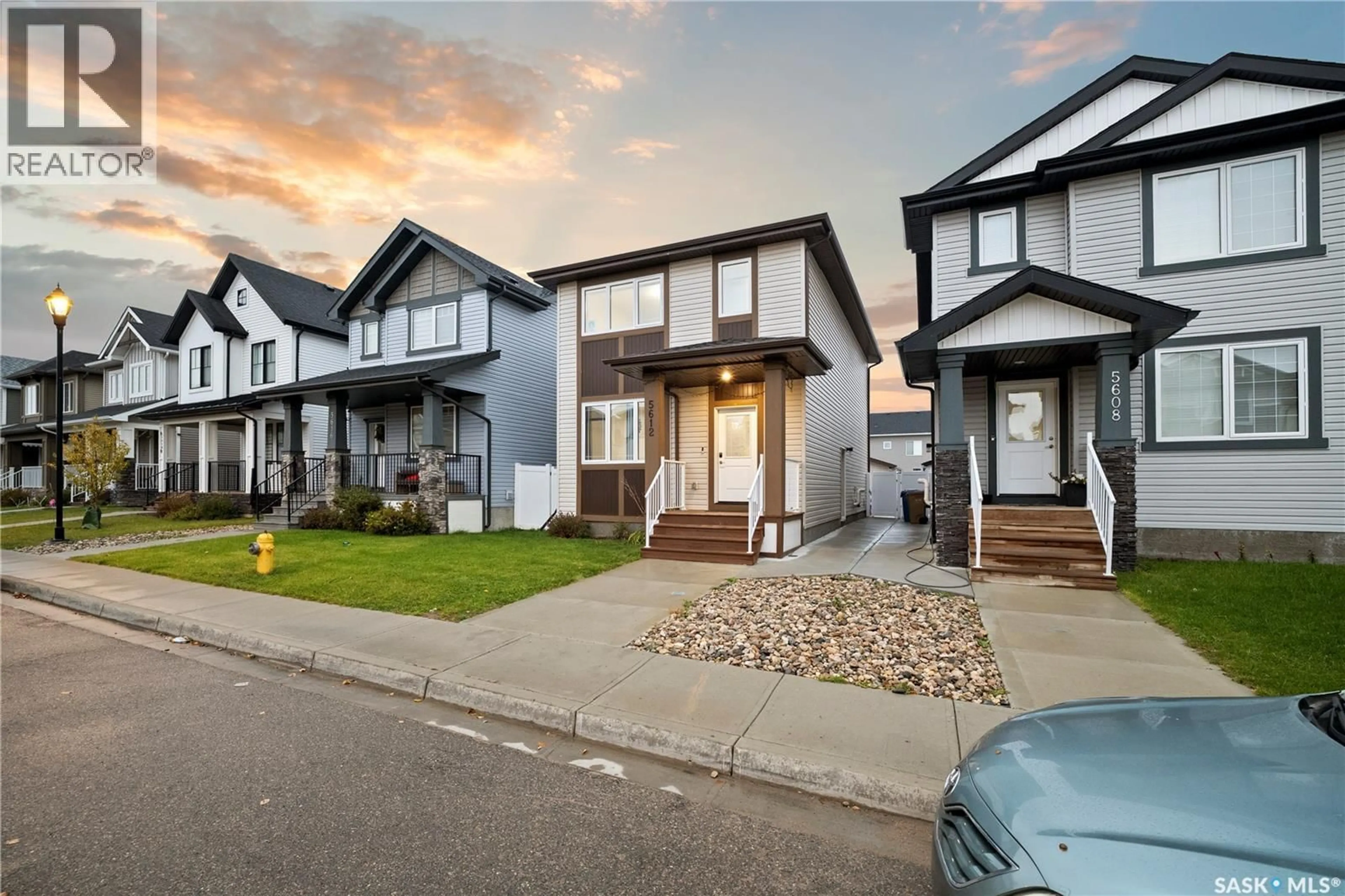 Home with vinyl exterior material, street for 5612 GILBERT CRESCENT, Regina Saskatchewan S4W0J4