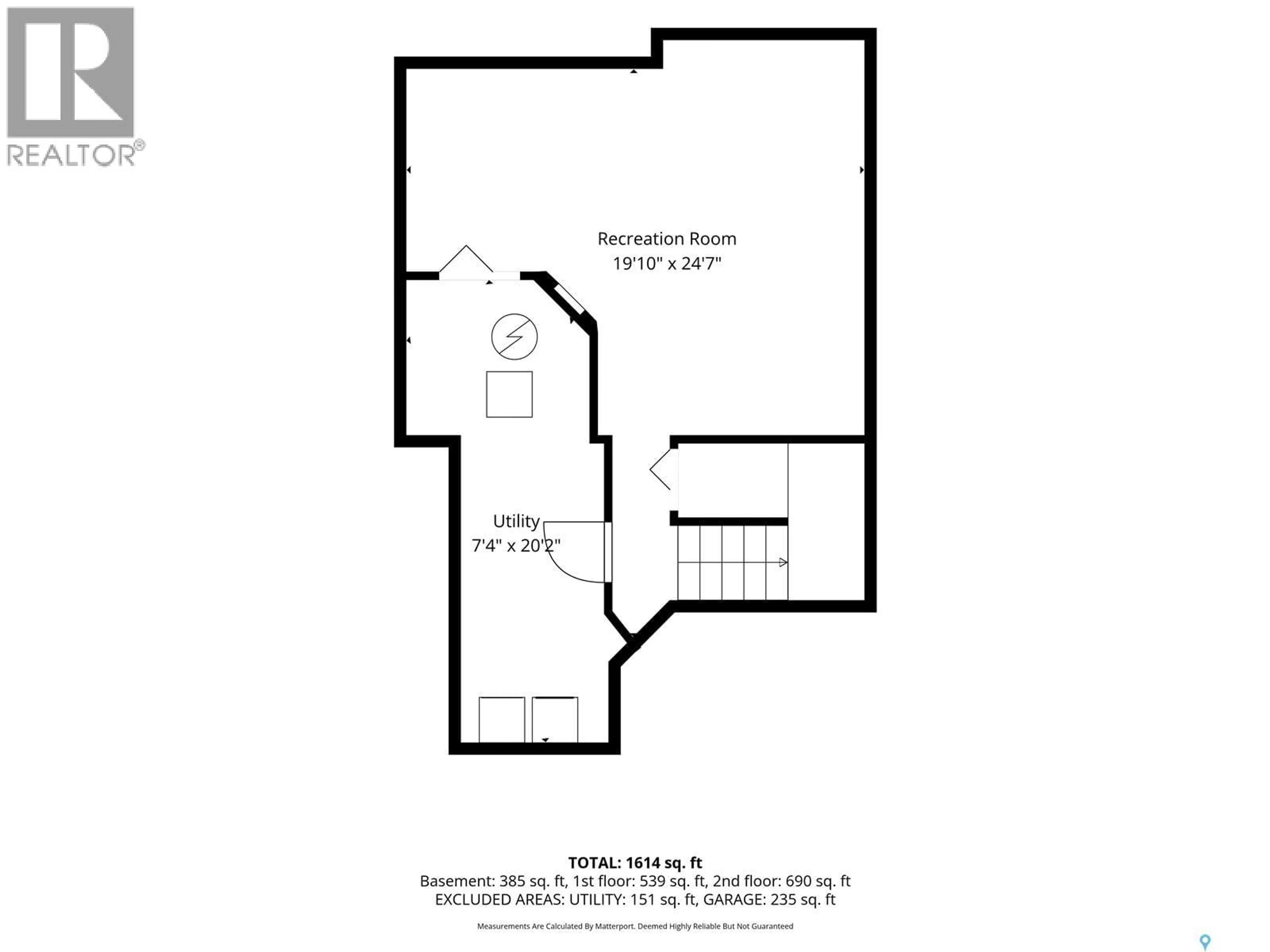 Floor plan for 1 - 127 BANYAN CRESCENT, Saskatoon Saskatchewan S7V1G5