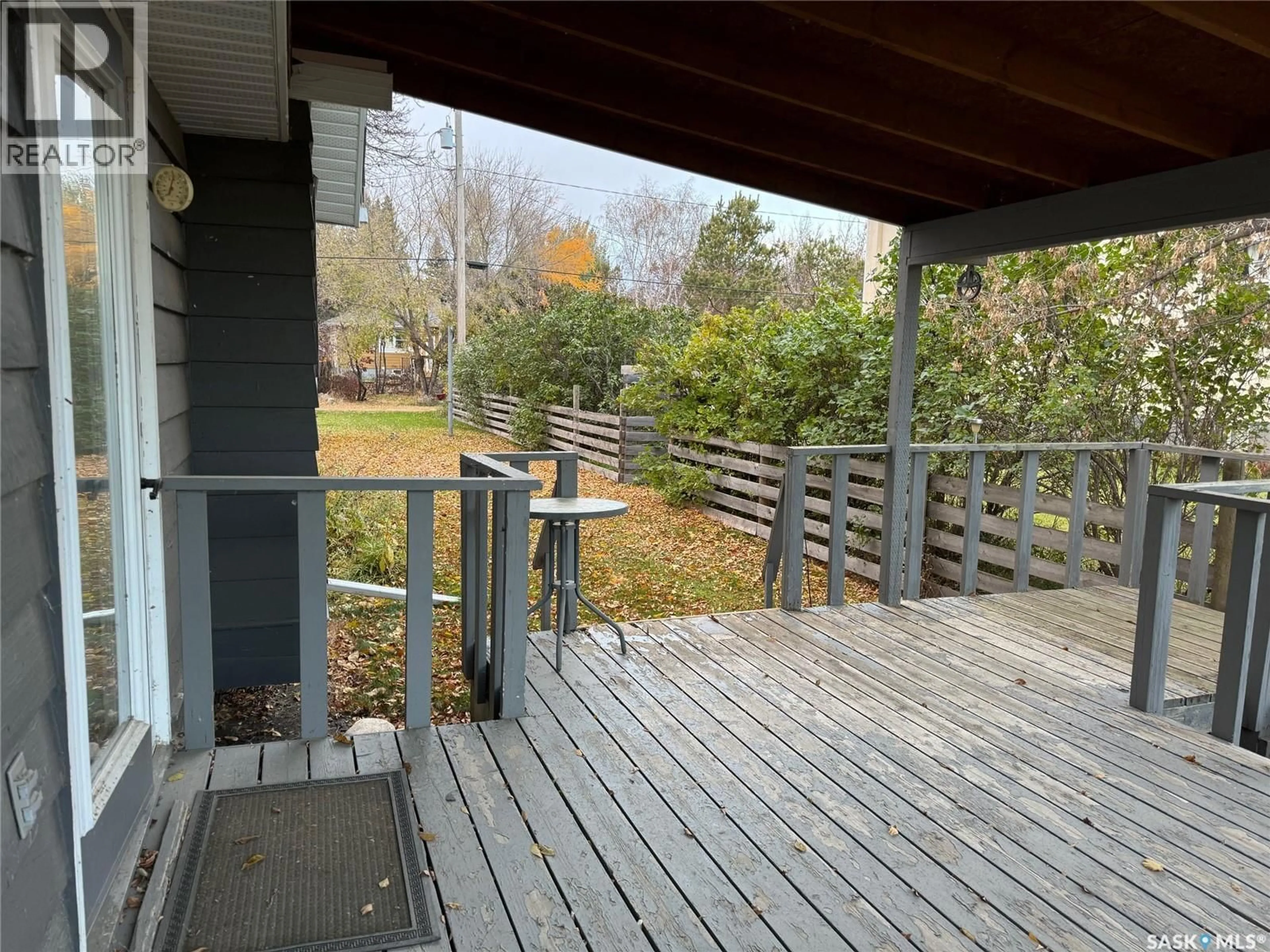 Patio, unknown for 205 RAILWAY AVENUE, Hyas Saskatchewan S0A1K0