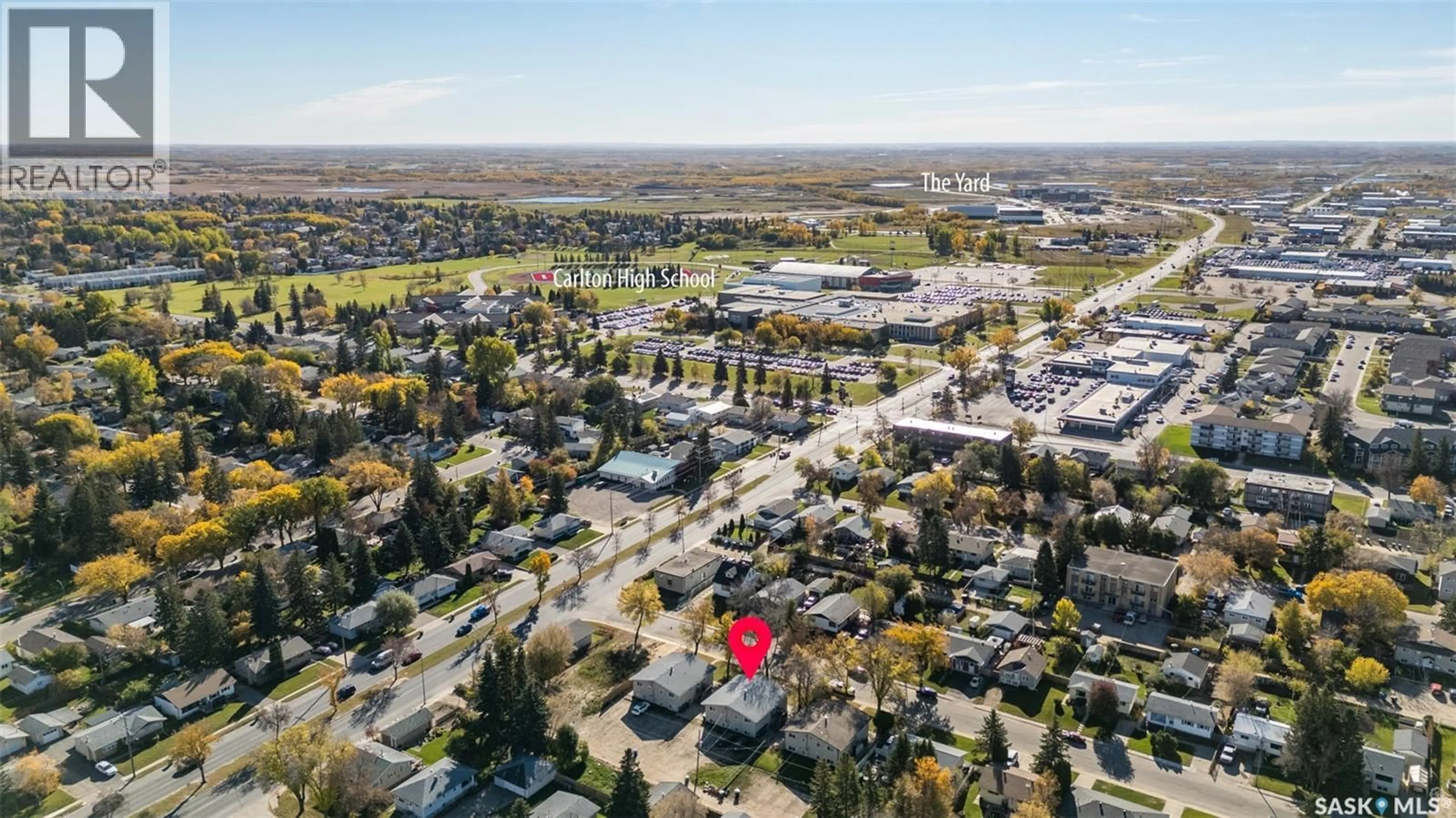A pic from outside/outdoor area/front of a property/back of a property/a pic from drone, street for 574 26TH STREET, Prince Albert Saskatchewan S6V1V5