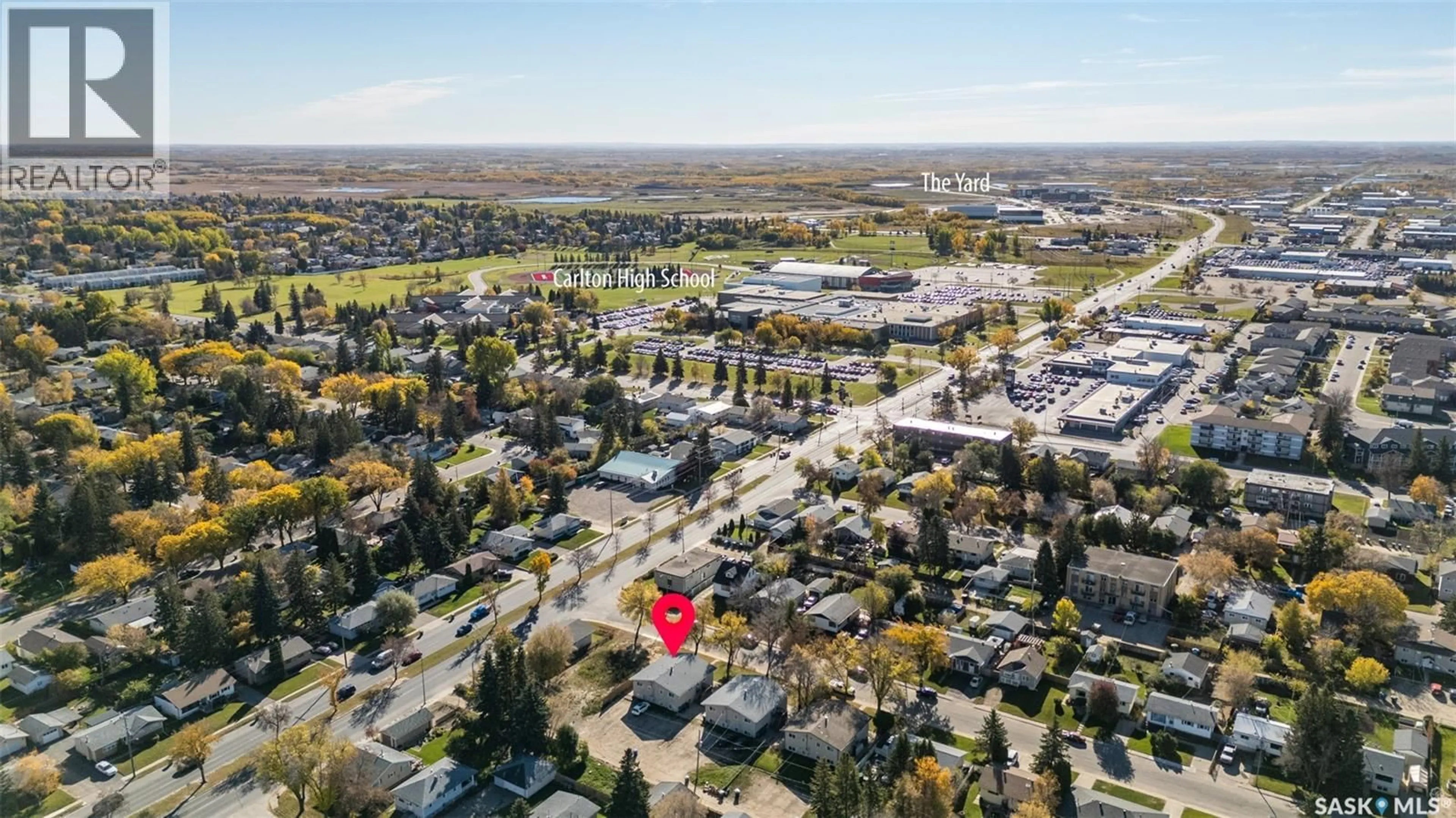 A pic from outside/outdoor area/front of a property/back of a property/a pic from drone, street for 580 26TH STREET, Prince Albert Saskatchewan S6V1V5