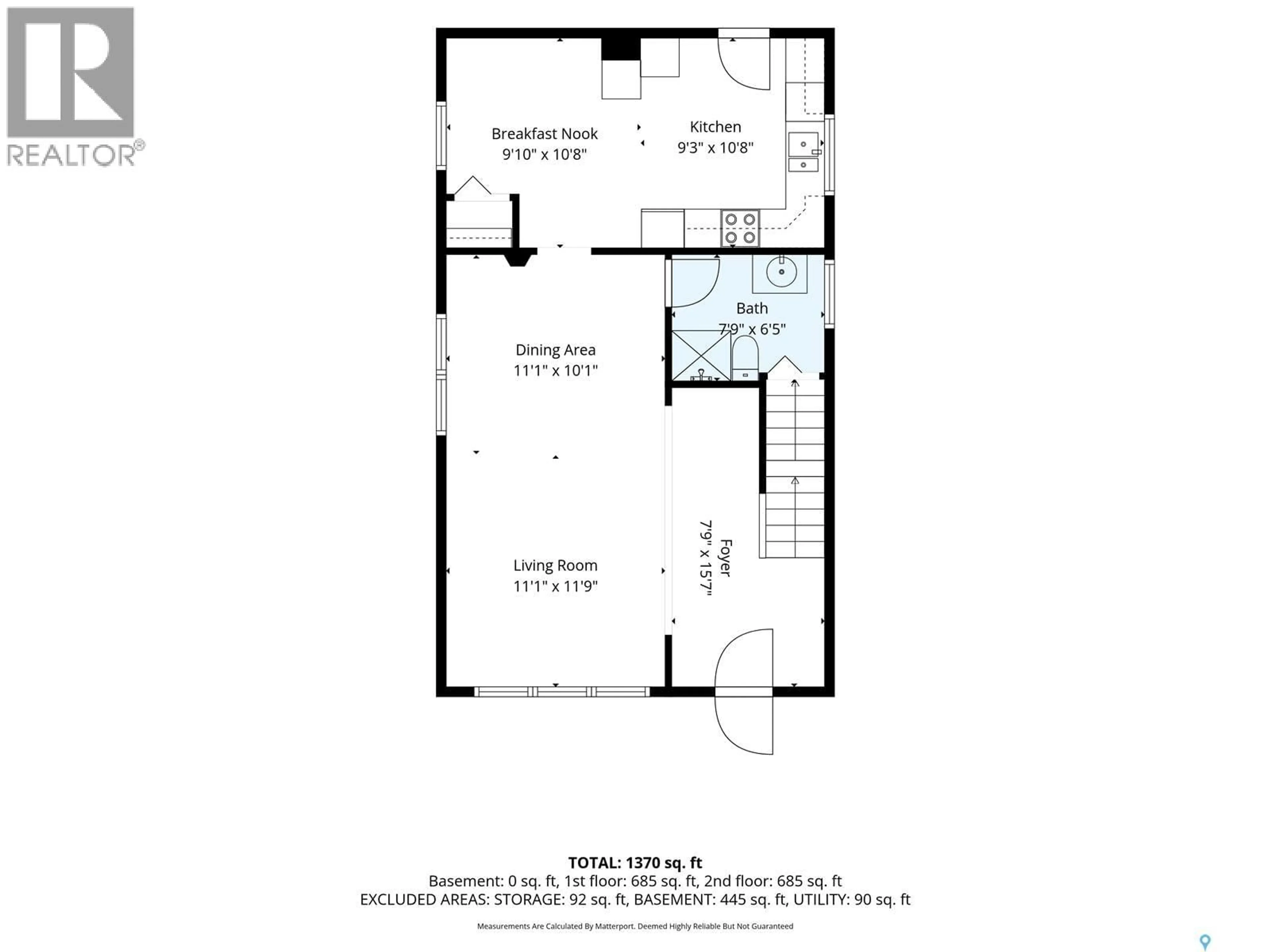 Floor plan for 622 32ND STREET, Saskatoon Saskatchewan S7L0T2