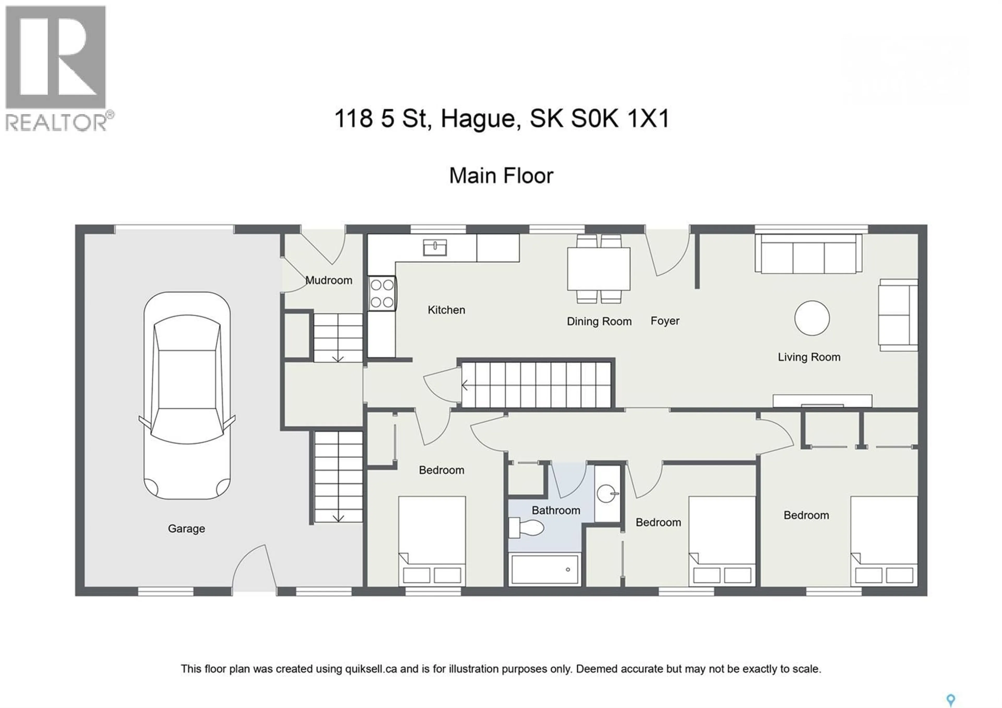 Floor plan for 118 5TH STREET, Hague Saskatchewan S0K1X0
