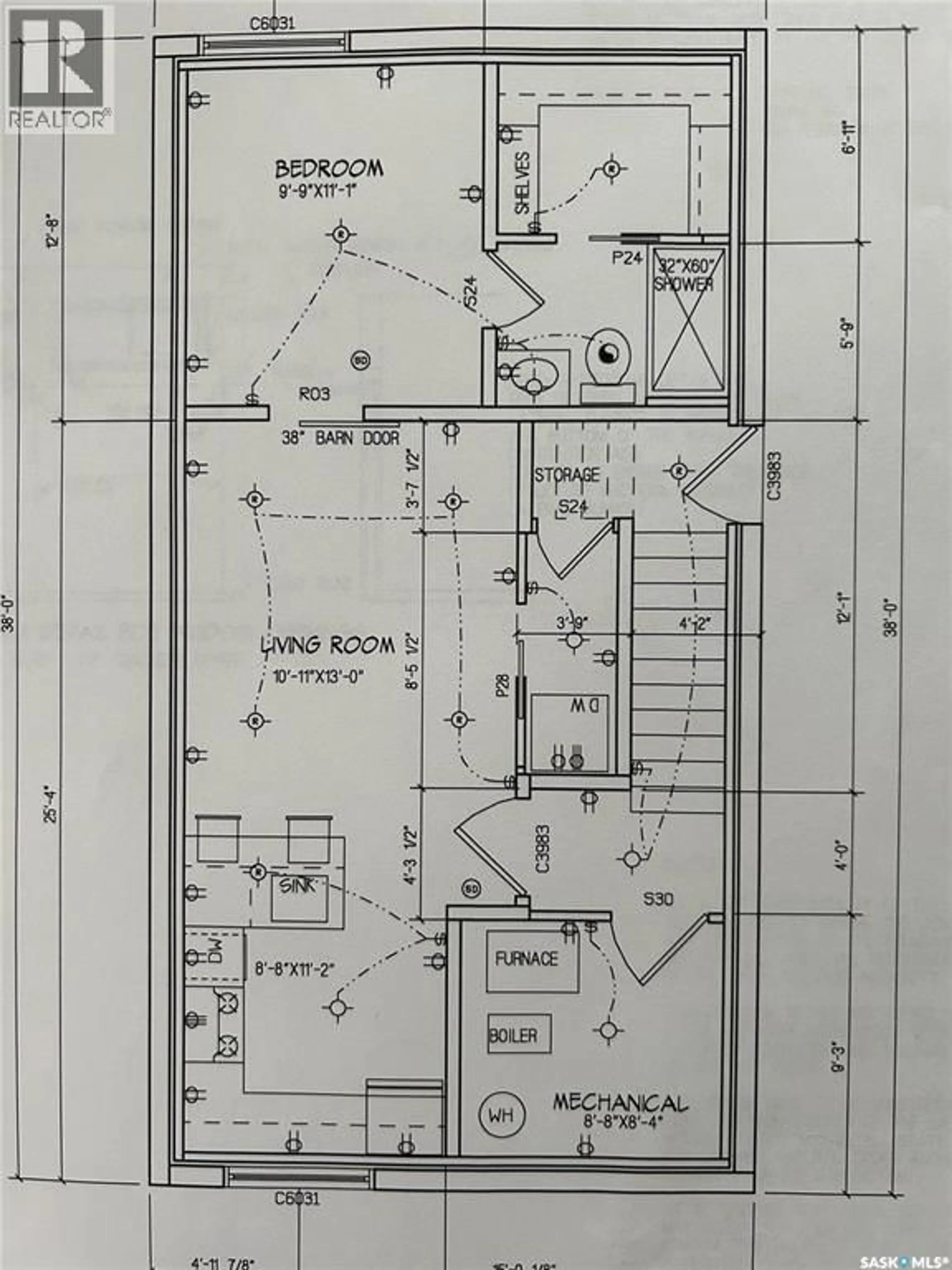 Floor plan for 129A 107TH STREET, Saskatoon Saskatchewan S7N1P2