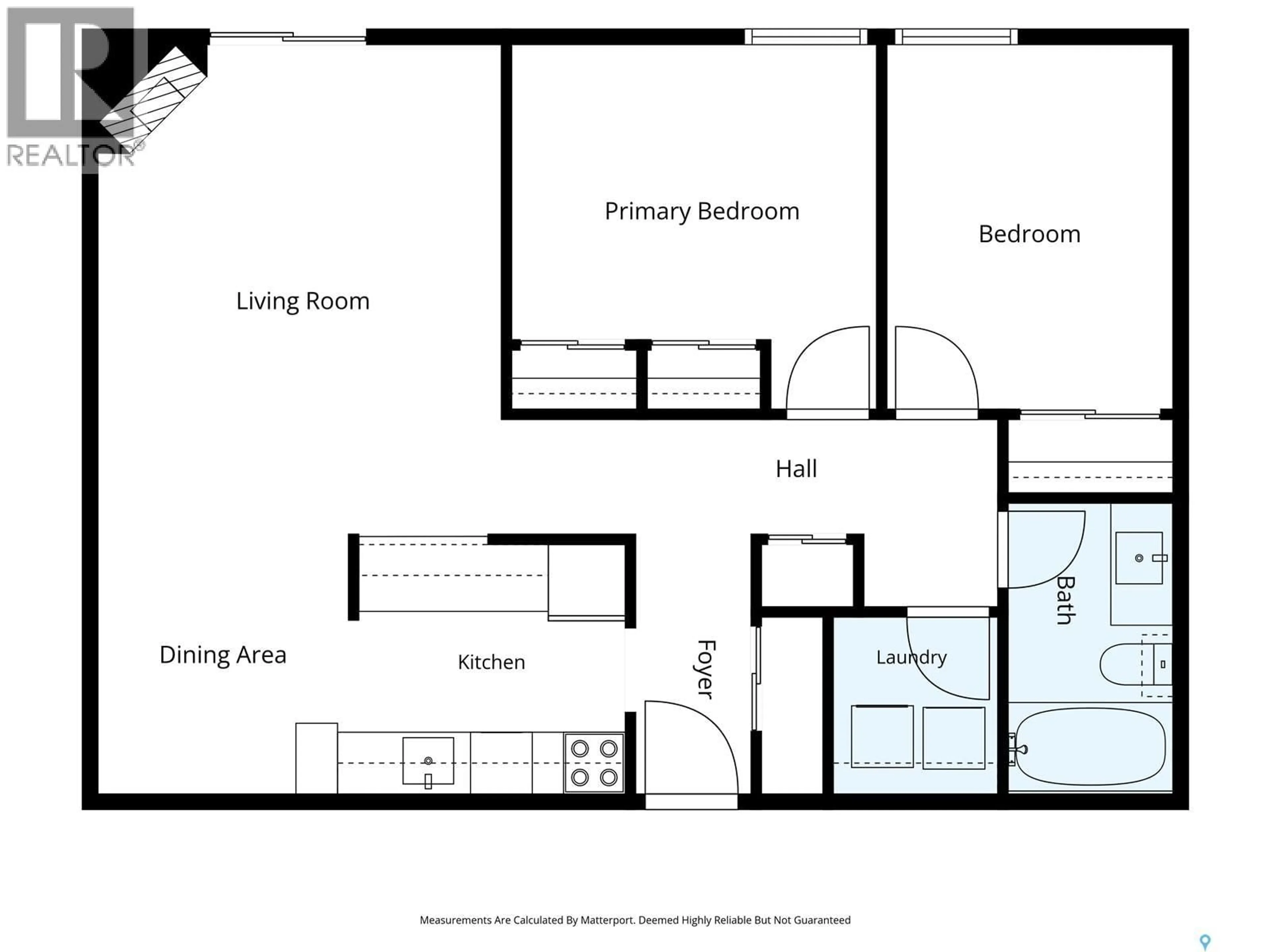 Floor plan for 202B - 4040 8TH STREET, Saskatoon Saskatchewan S7H5L4