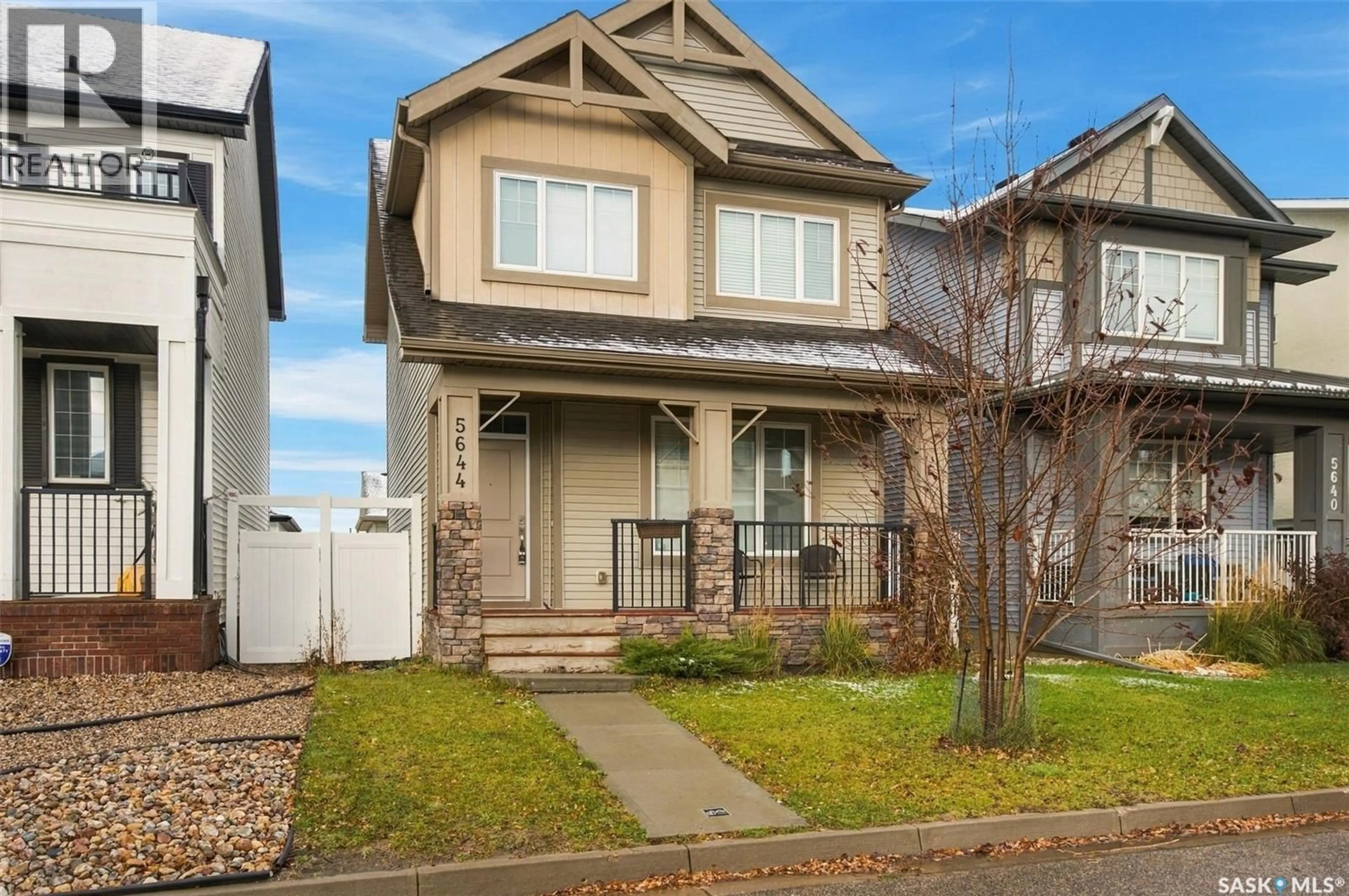 Home with vinyl exterior material, street for 5644 VEDETTE ROAD, Regina Saskatchewan S4W0P8